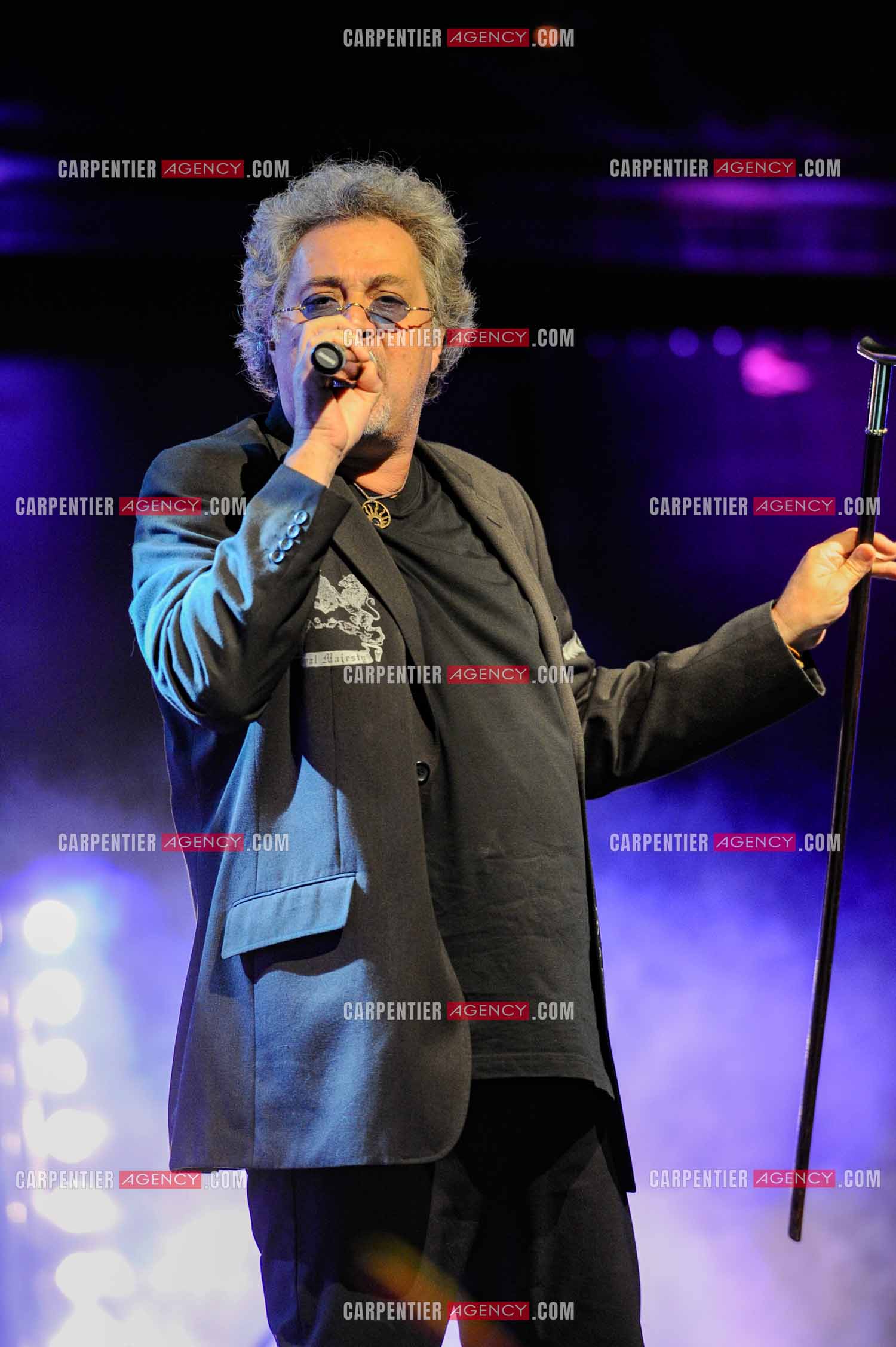 Le chanteur Patrick Hernandez en concert en 2011.  ( Exclusif )