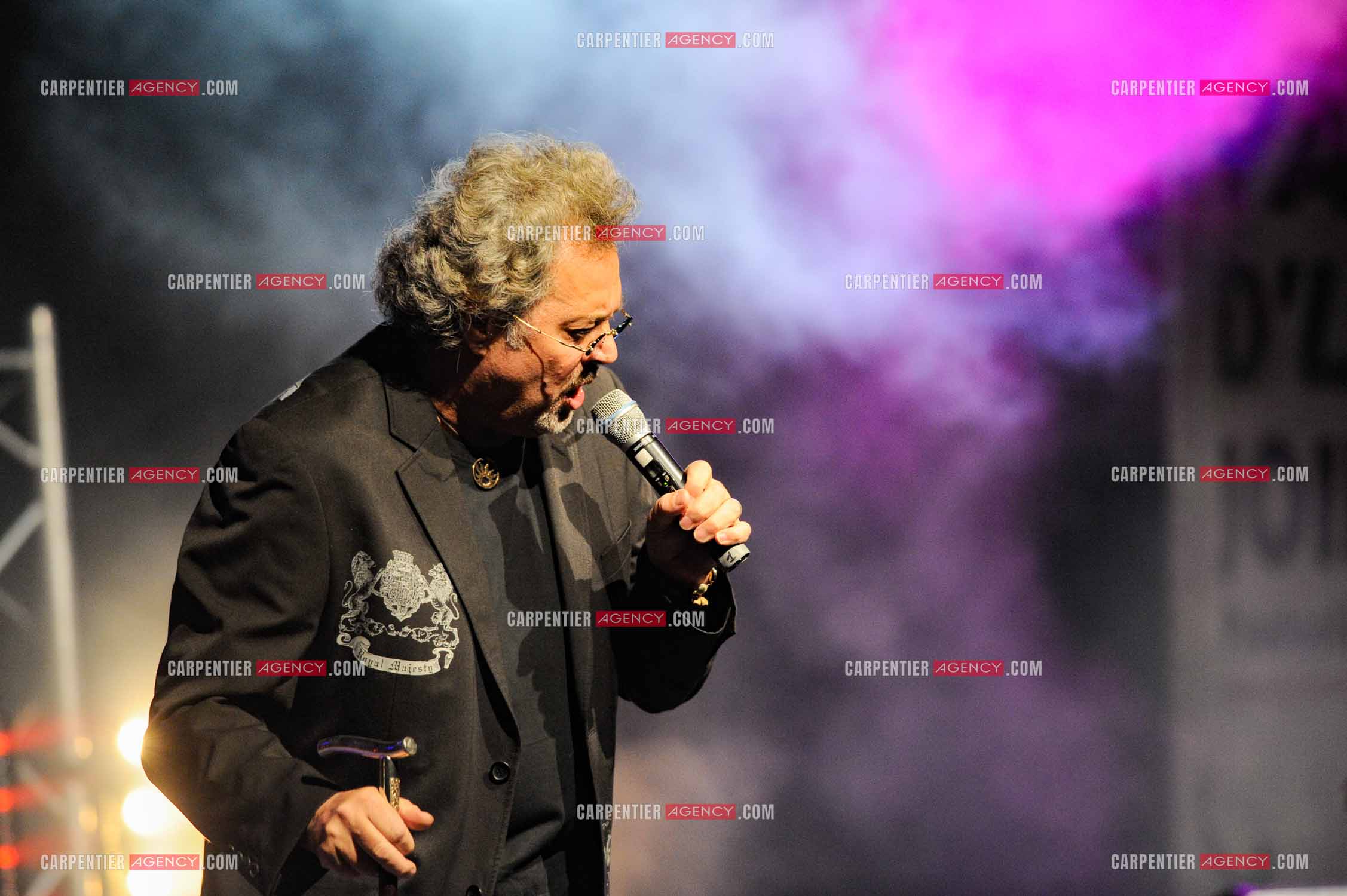 Le chanteur Patrick Hernandez en concert en 2011.  ( Exclusif )