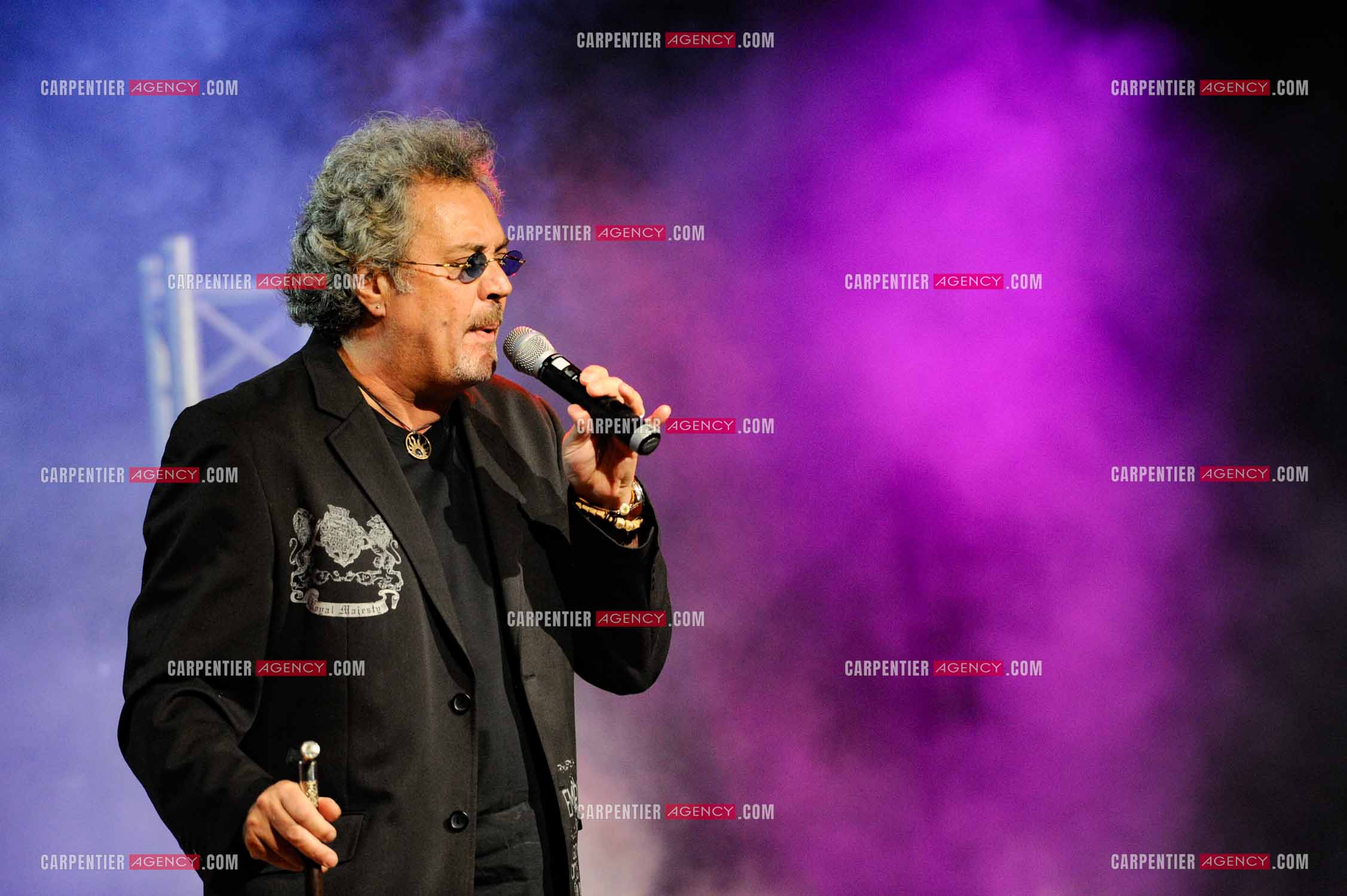 Le chanteur Patrick Hernandez en concert en 2011.  ( Exclusif )