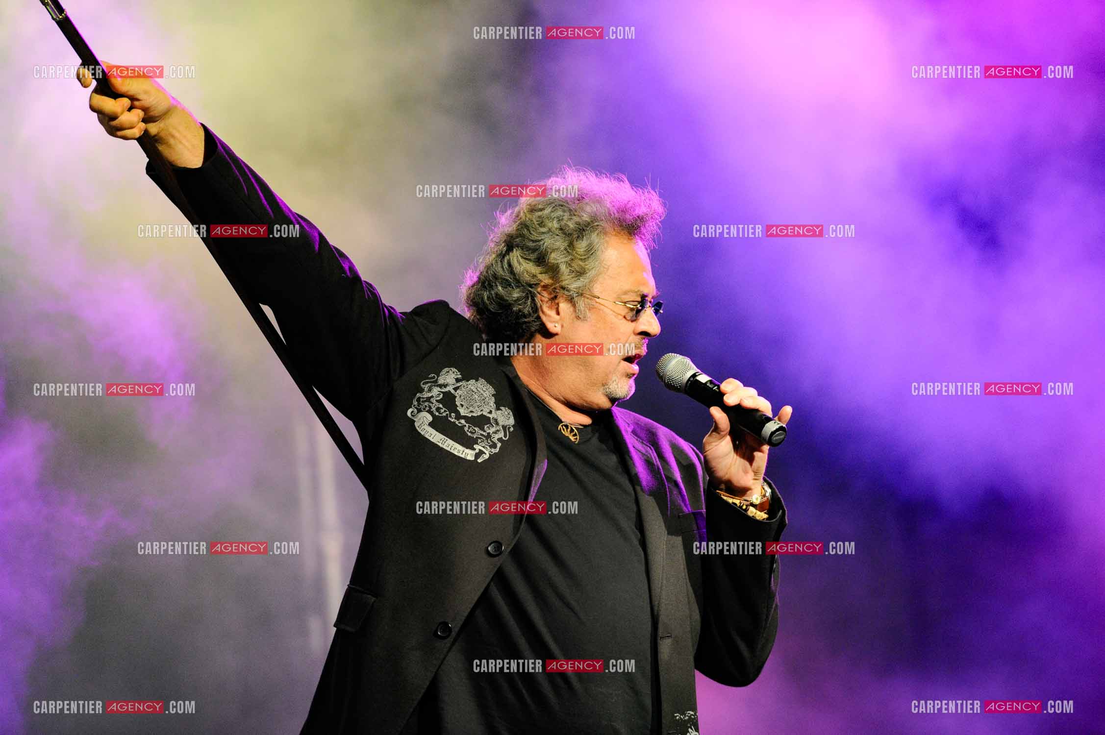 Le chanteur Patrick Hernandez en concert en 2011.  ( Exclusif )