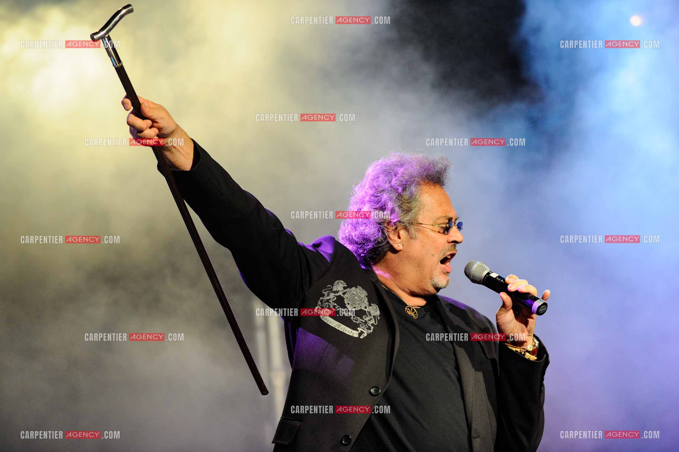 Le chanteur Patrick Hernandez en concert en 2011.  ( Exclusif )