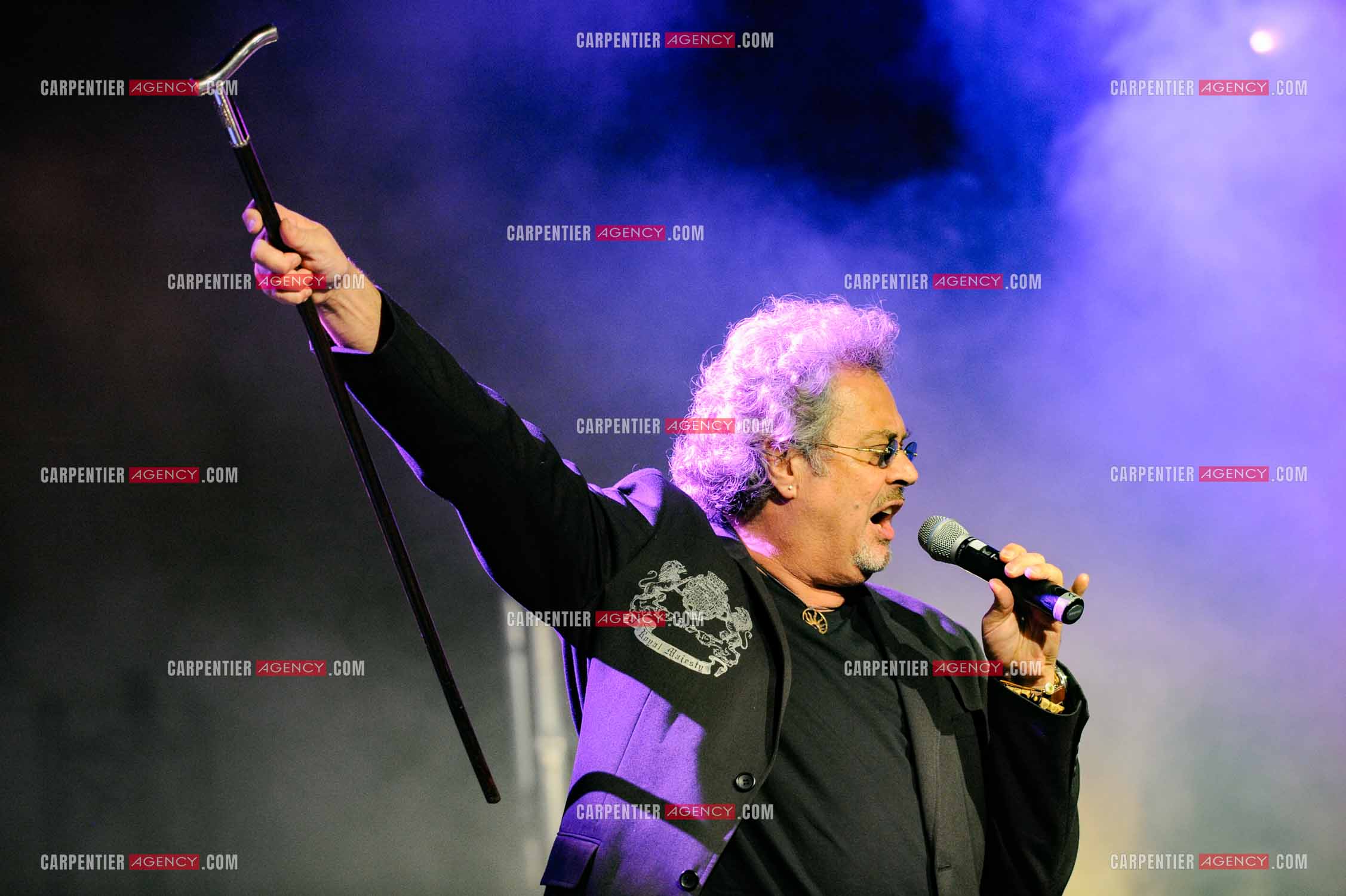Le chanteur Patrick Hernandez en concert en 2011.  ( Exclusif )