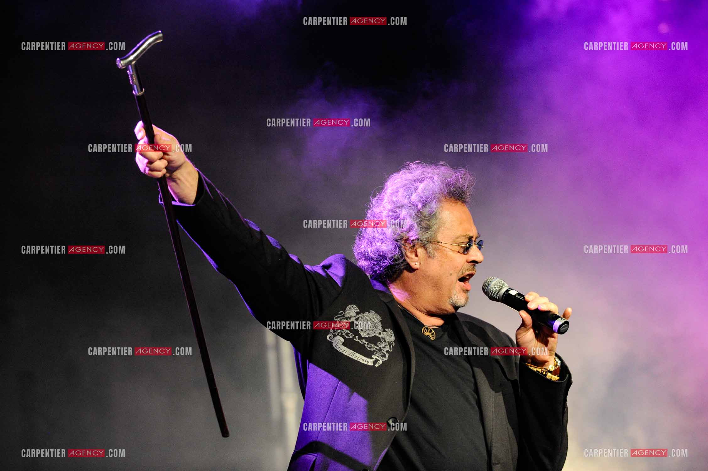 Le chanteur Patrick Hernandez en concert en 2011.  ( Exclusif )