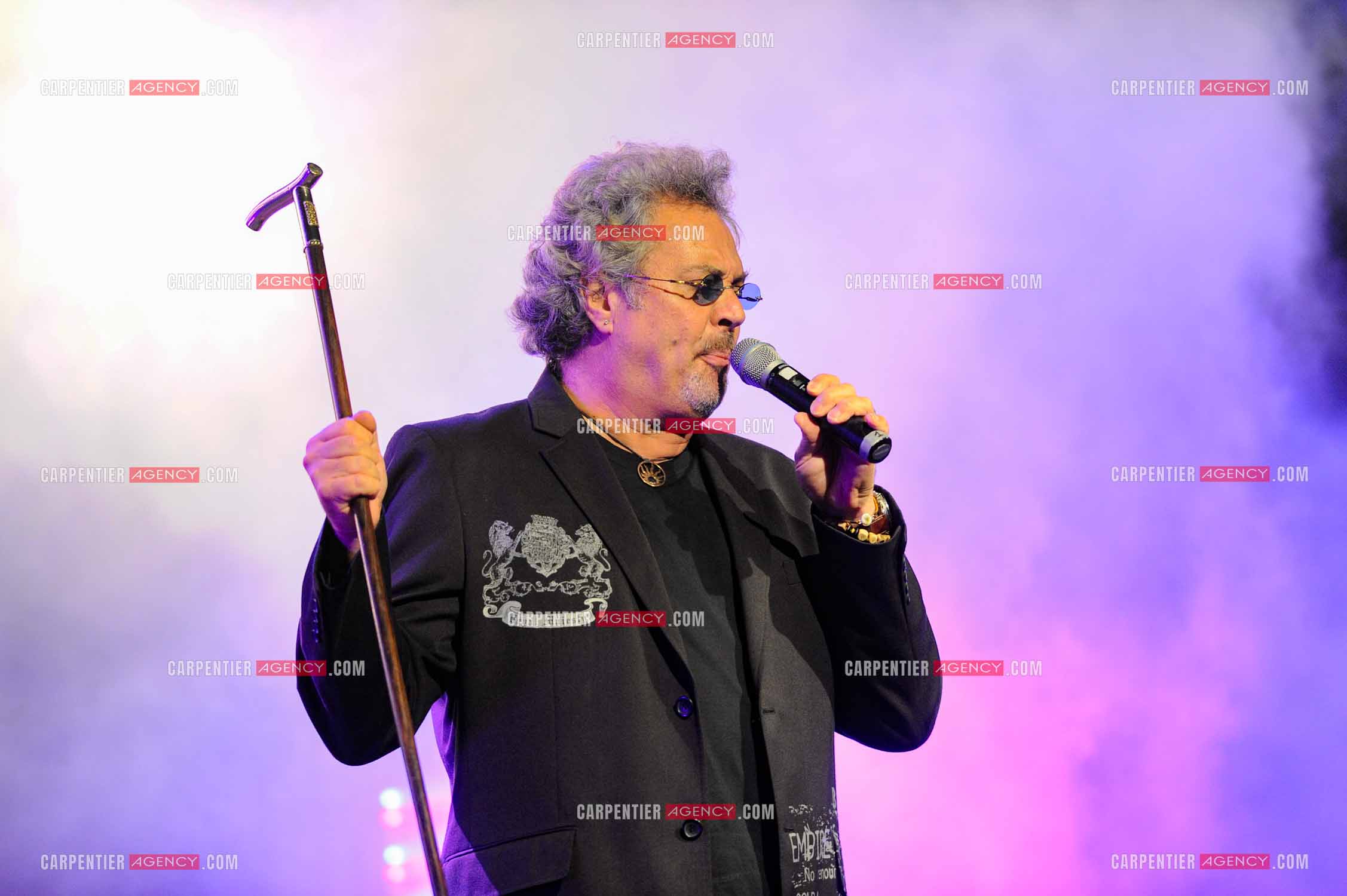 Le chanteur Patrick Hernandez en concert en 2011.  ( Exclusif )