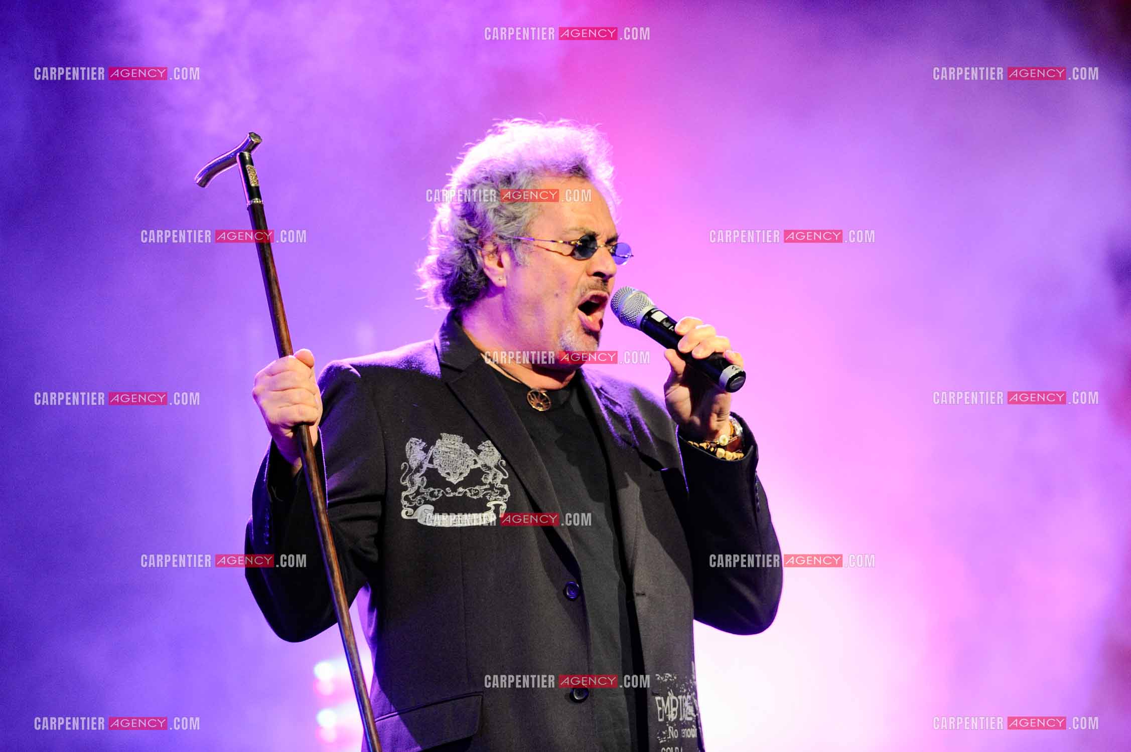 Le chanteur Patrick Hernandez en concert en 2011.  ( Exclusif )