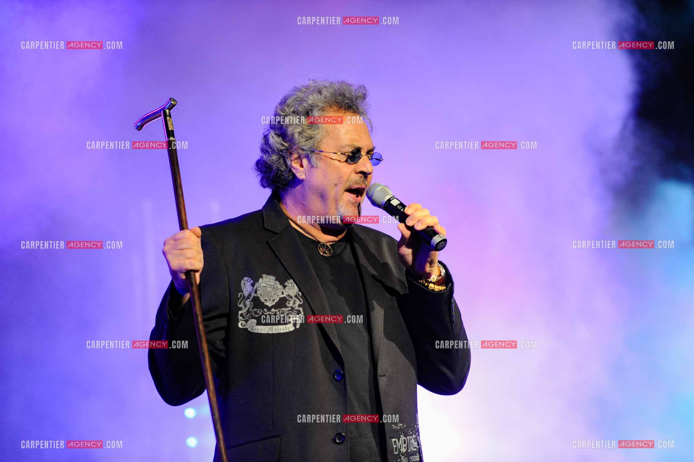 Le chanteur Patrick Hernandez en concert en 2011.  ( Exclusif )