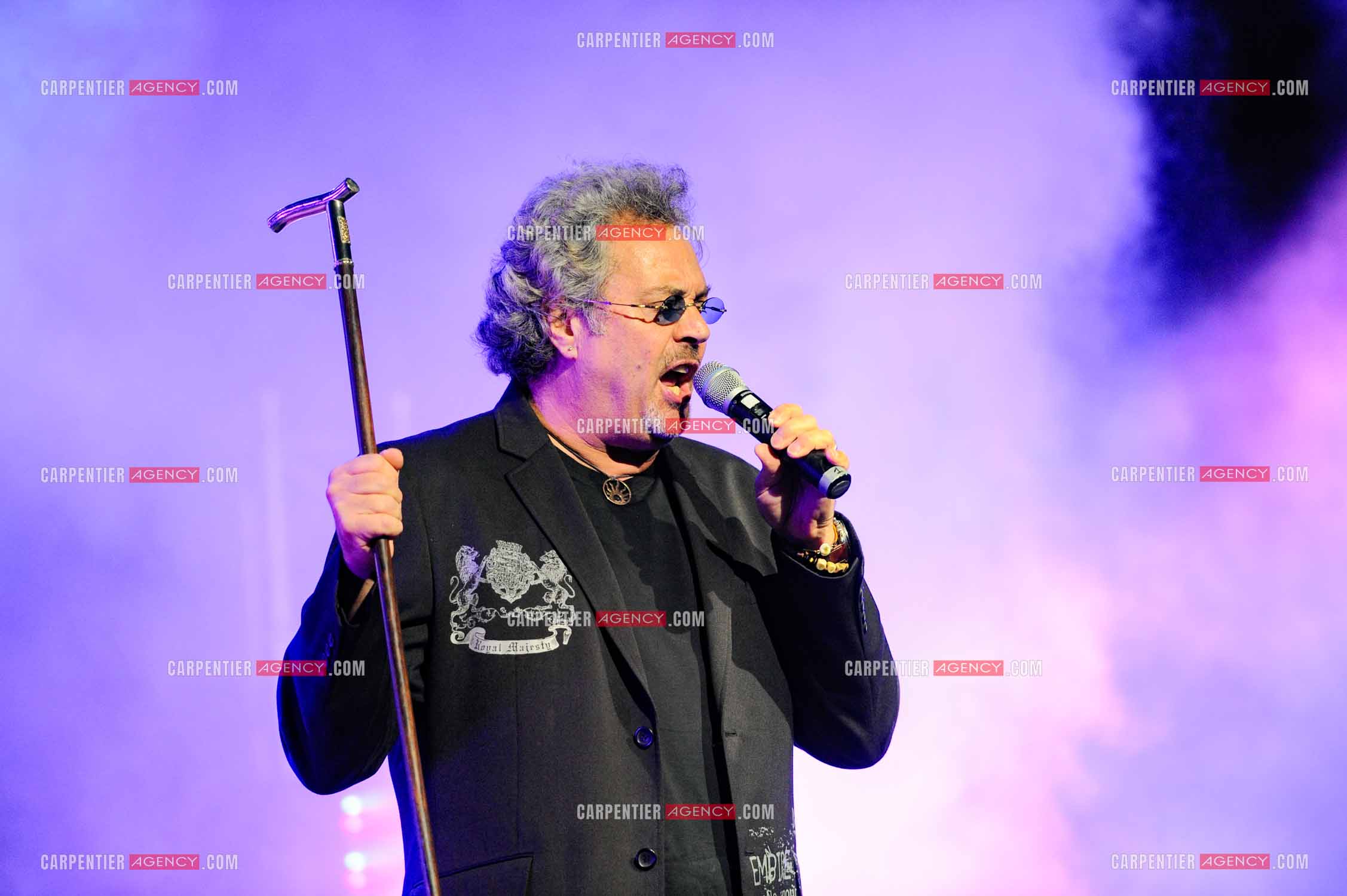 Le chanteur Patrick Hernandez en concert en 2011.  ( Exclusif )