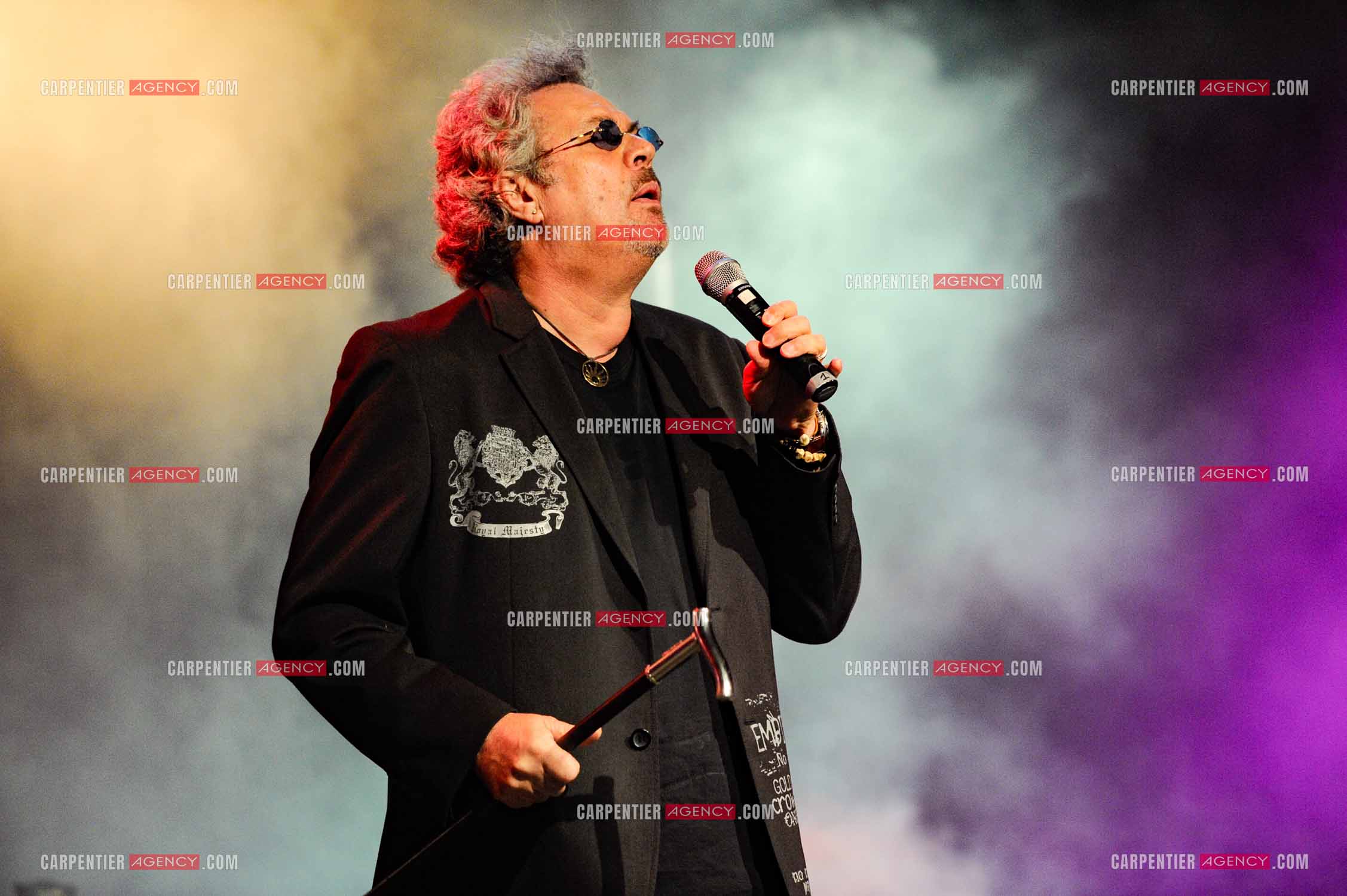 Le chanteur Patrick Hernandez en concert en 2011.  ( Exclusif )