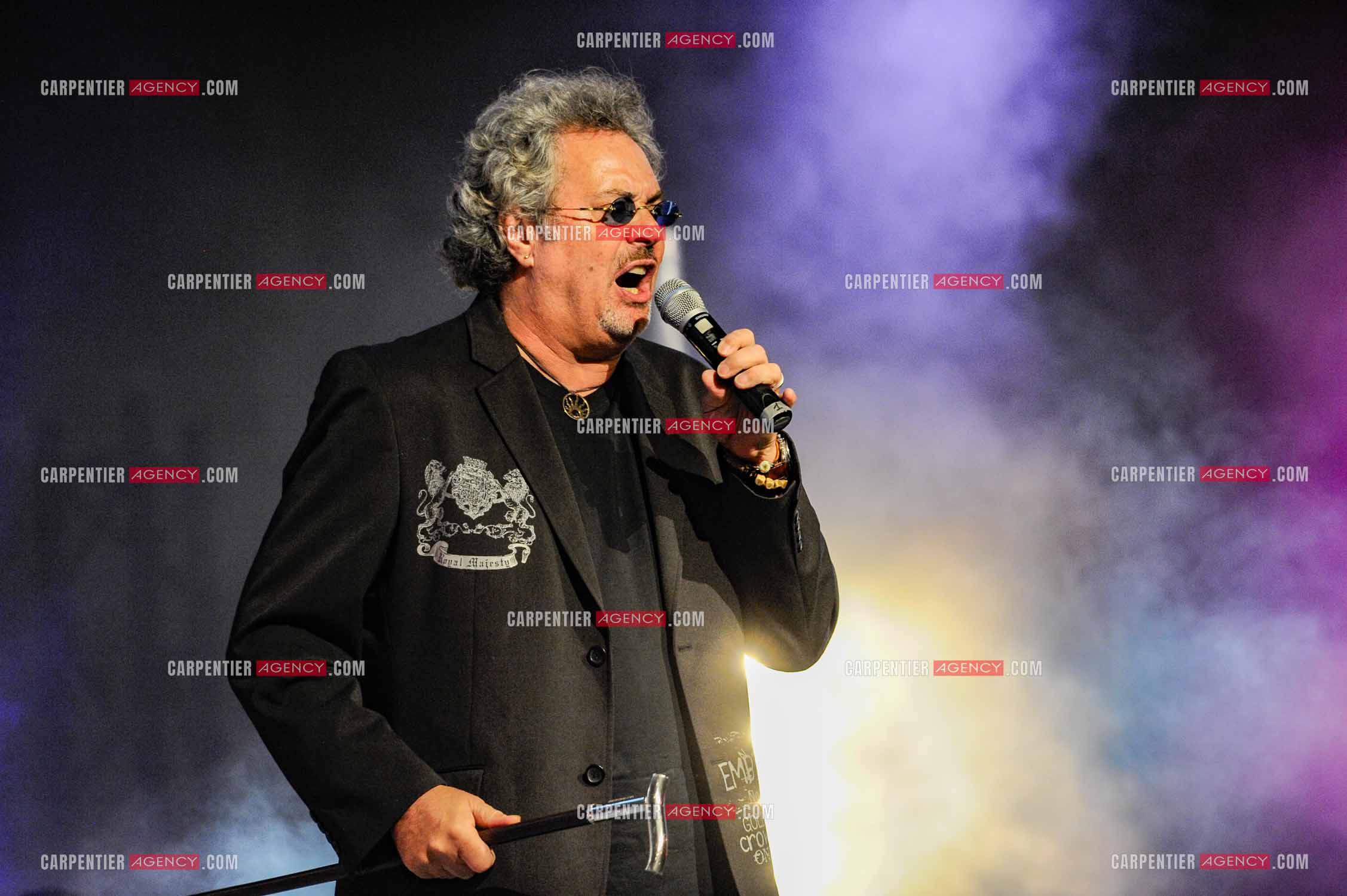 Le chanteur Patrick Hernandez en concert en 2011.  ( Exclusif )