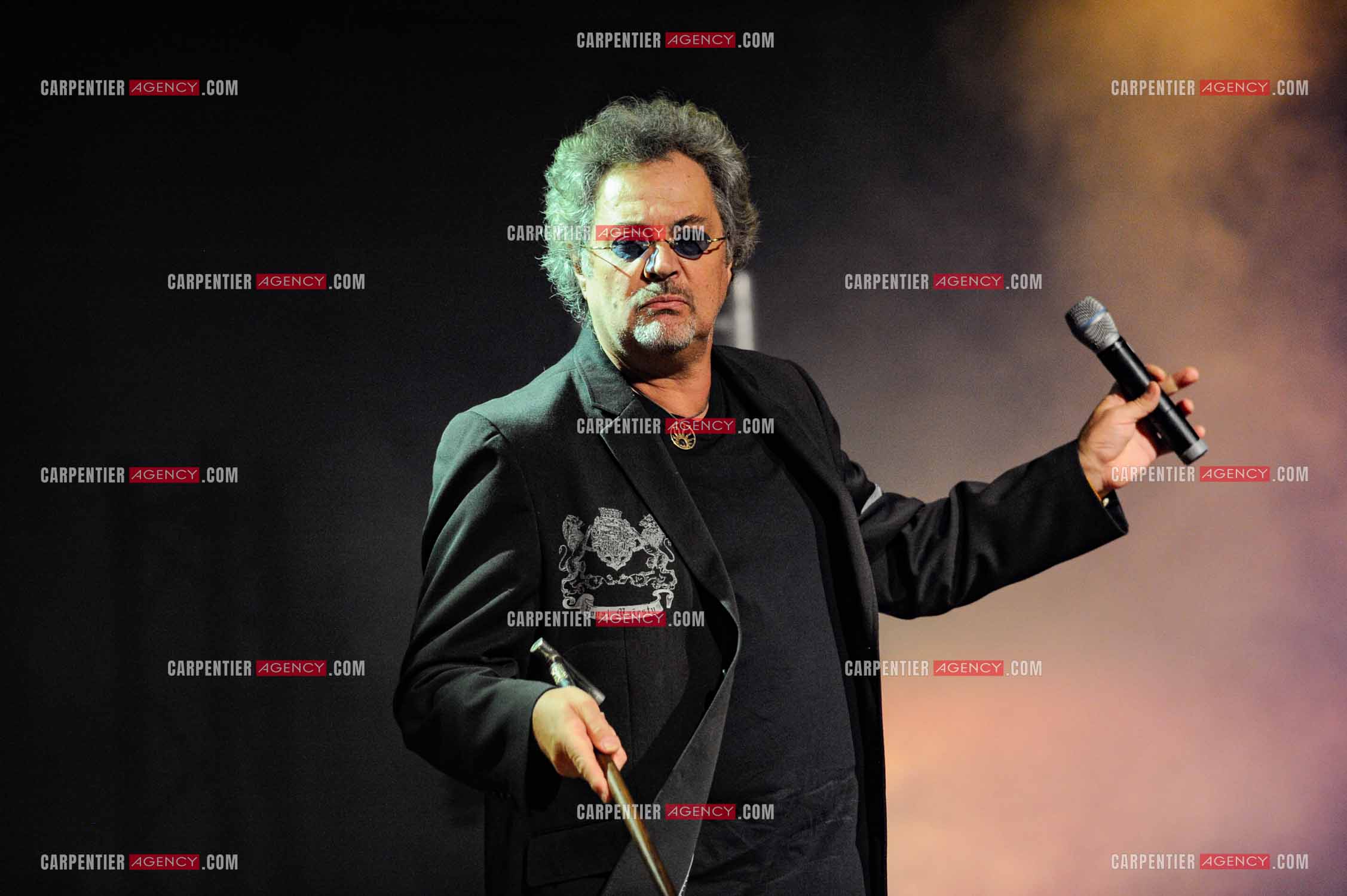 Le chanteur Patrick Hernandez en concert en 2011.  ( Exclusif )