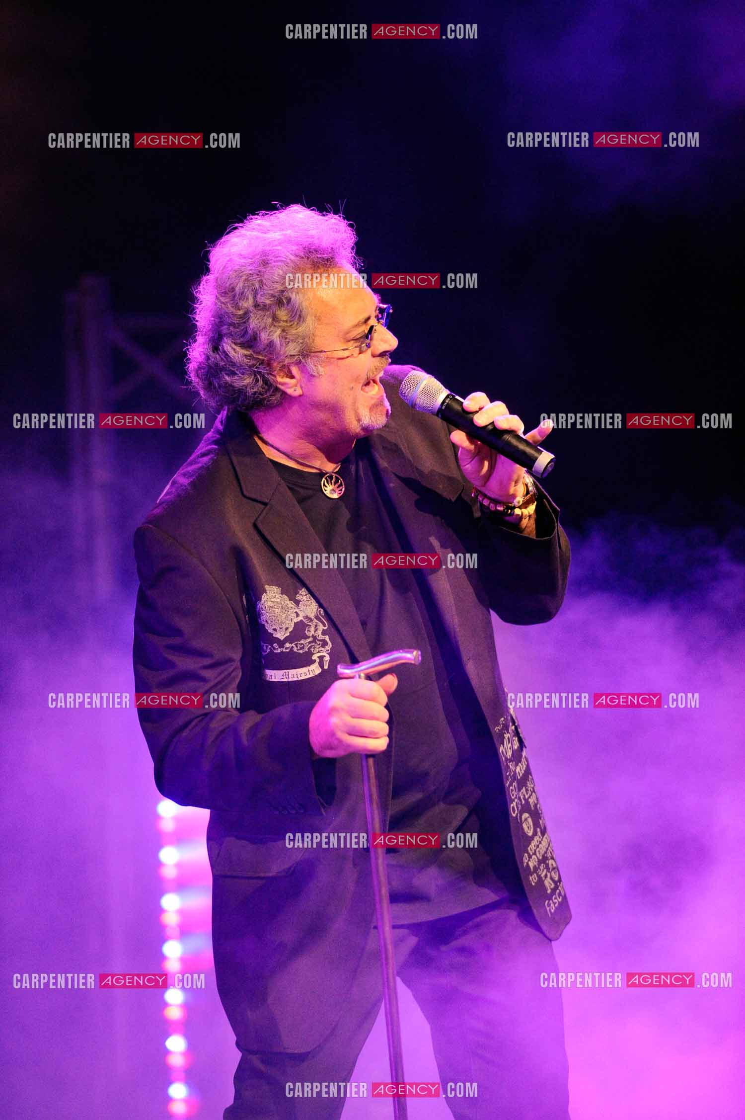 Le chanteur Patrick Hernandez en concert en 2011.  ( Exclusif )