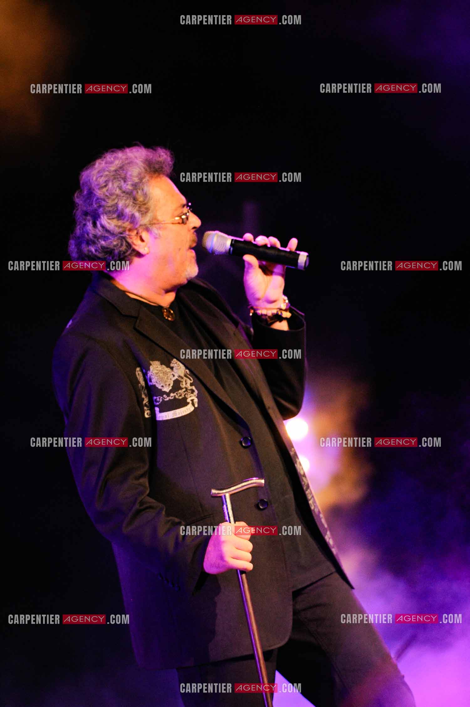 Le chanteur Patrick Hernandez en concert en 2011.  ( Exclusif )