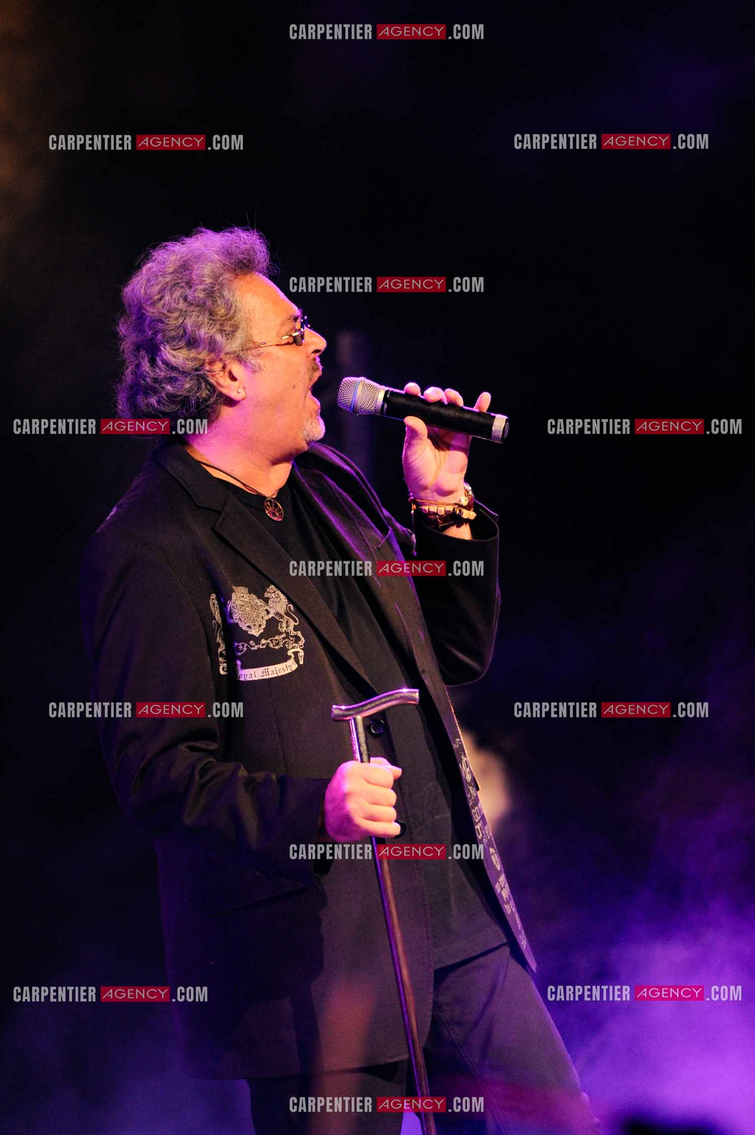 Le chanteur Patrick Hernandez en concert en 2011.  ( Exclusif )