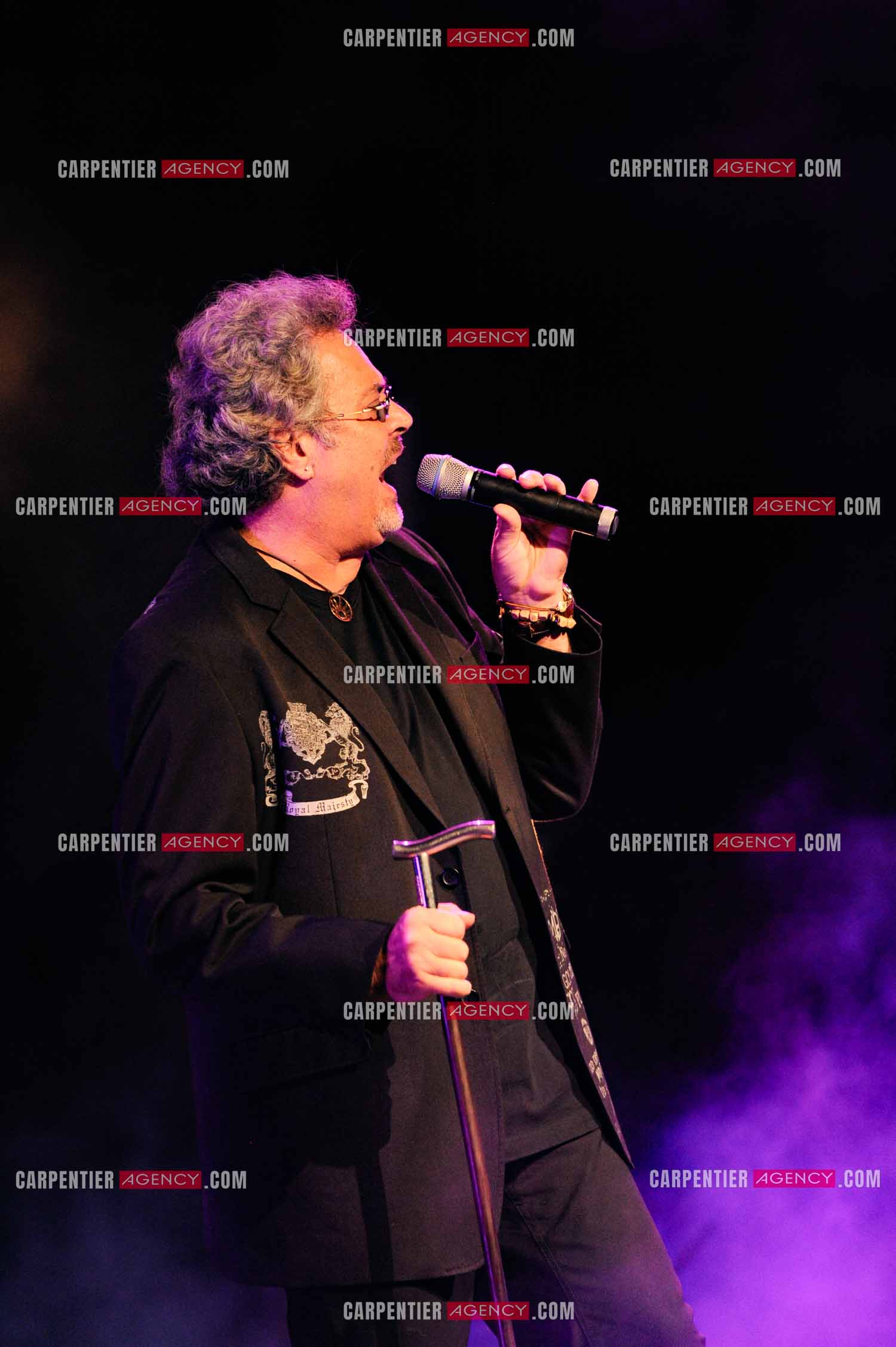 Le chanteur Patrick Hernandez en concert en 2011.  ( Exclusif )