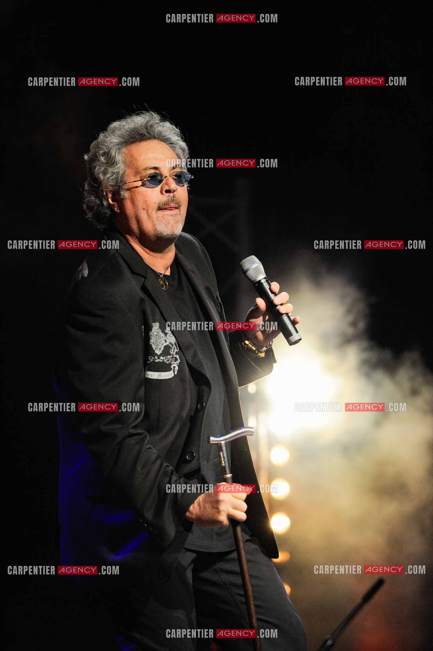 Le chanteur Patrick Hernandez en concert en 2011.  ( Exclusif )