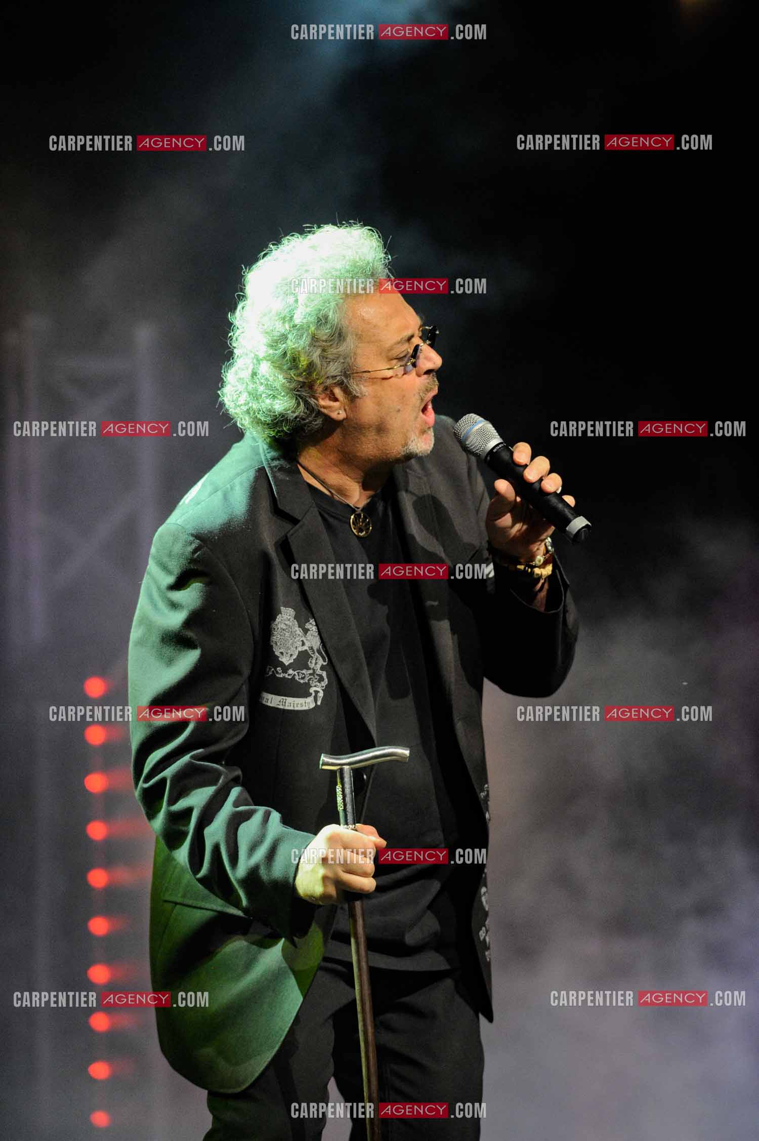 Le chanteur Patrick Hernandez en concert en 2011.  ( Exclusif )