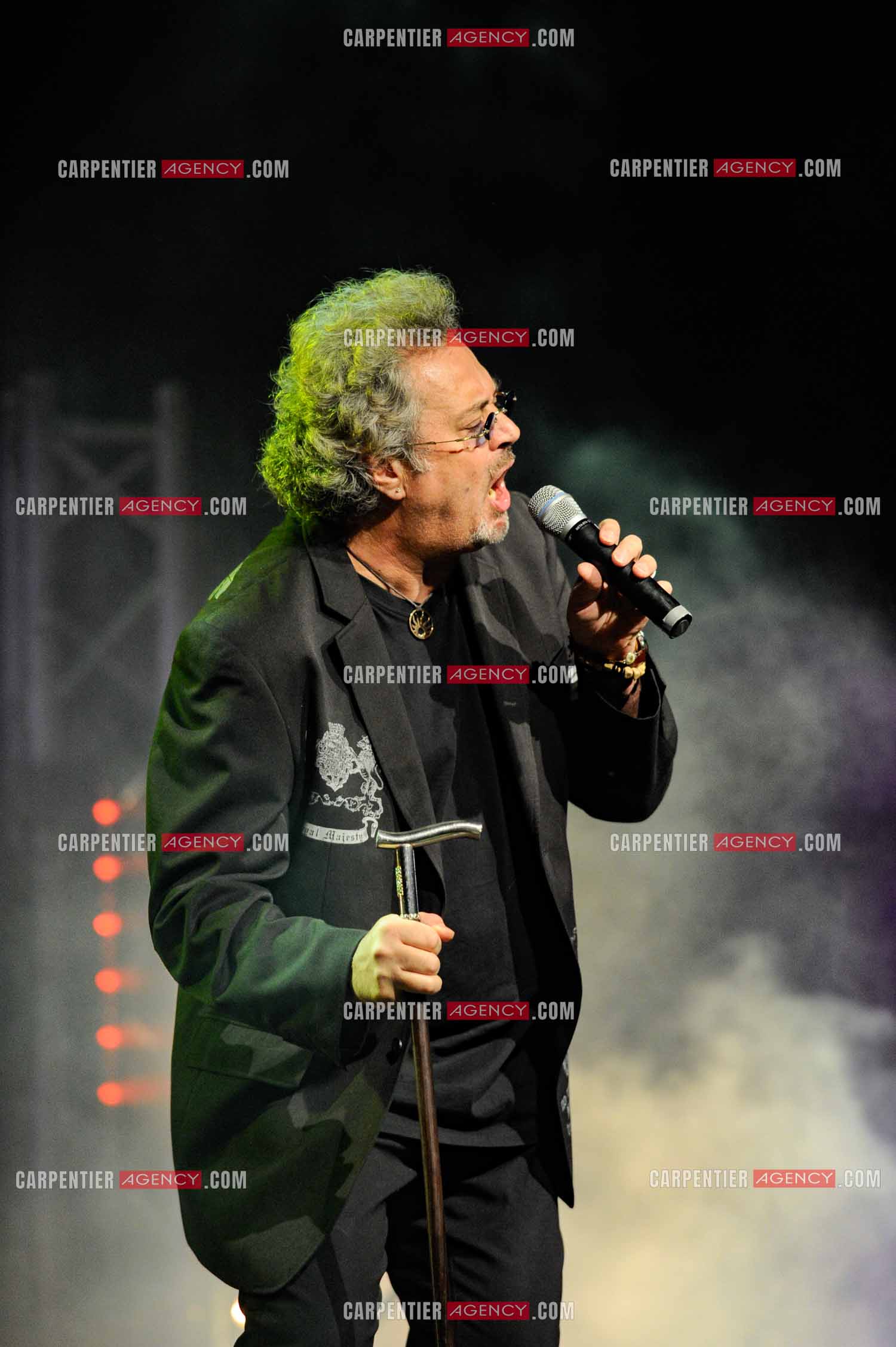 Le chanteur Patrick Hernandez en concert en 2011.  ( Exclusif )