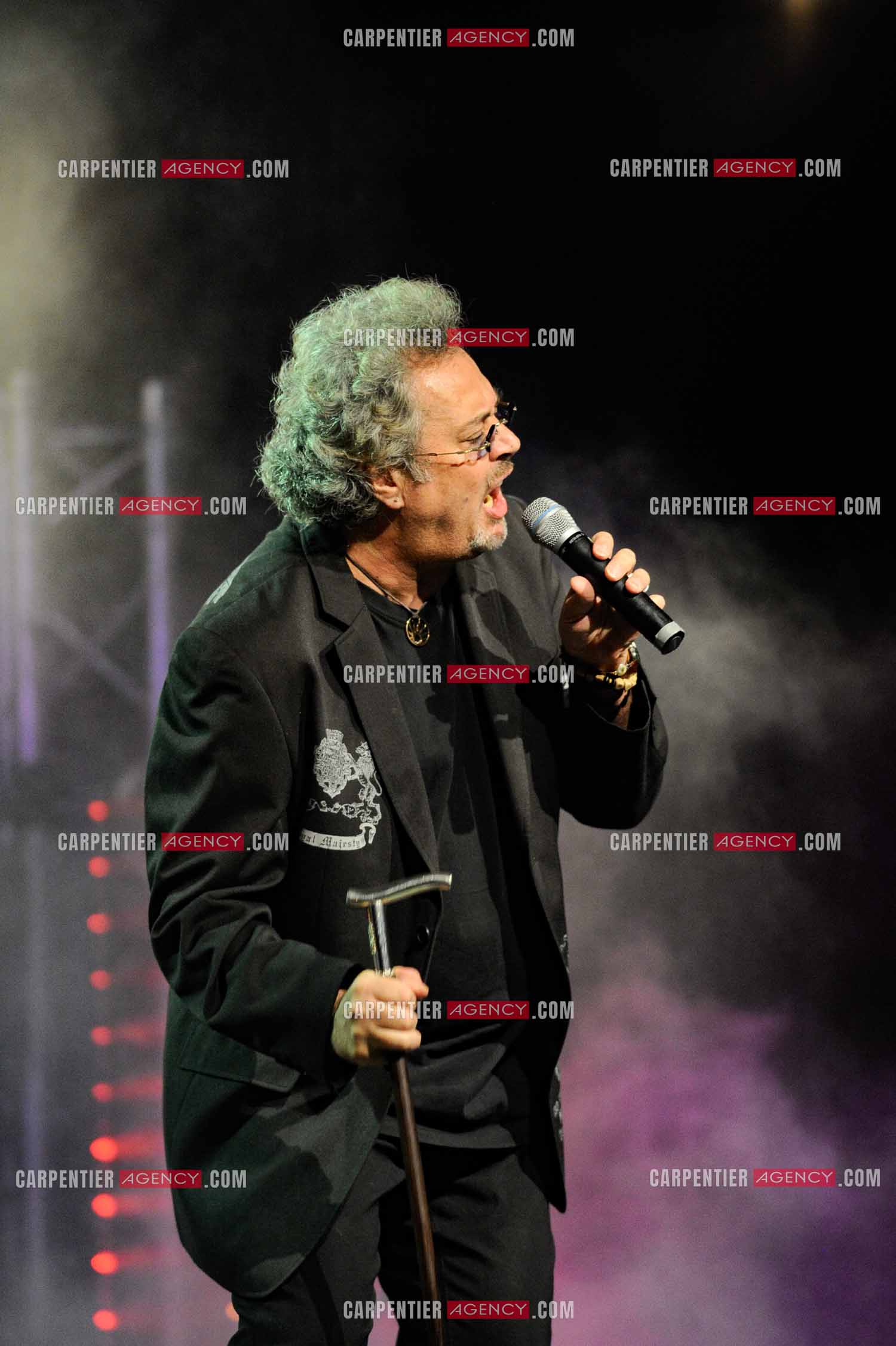 Le chanteur Patrick Hernandez en concert en 2011.  ( Exclusif )