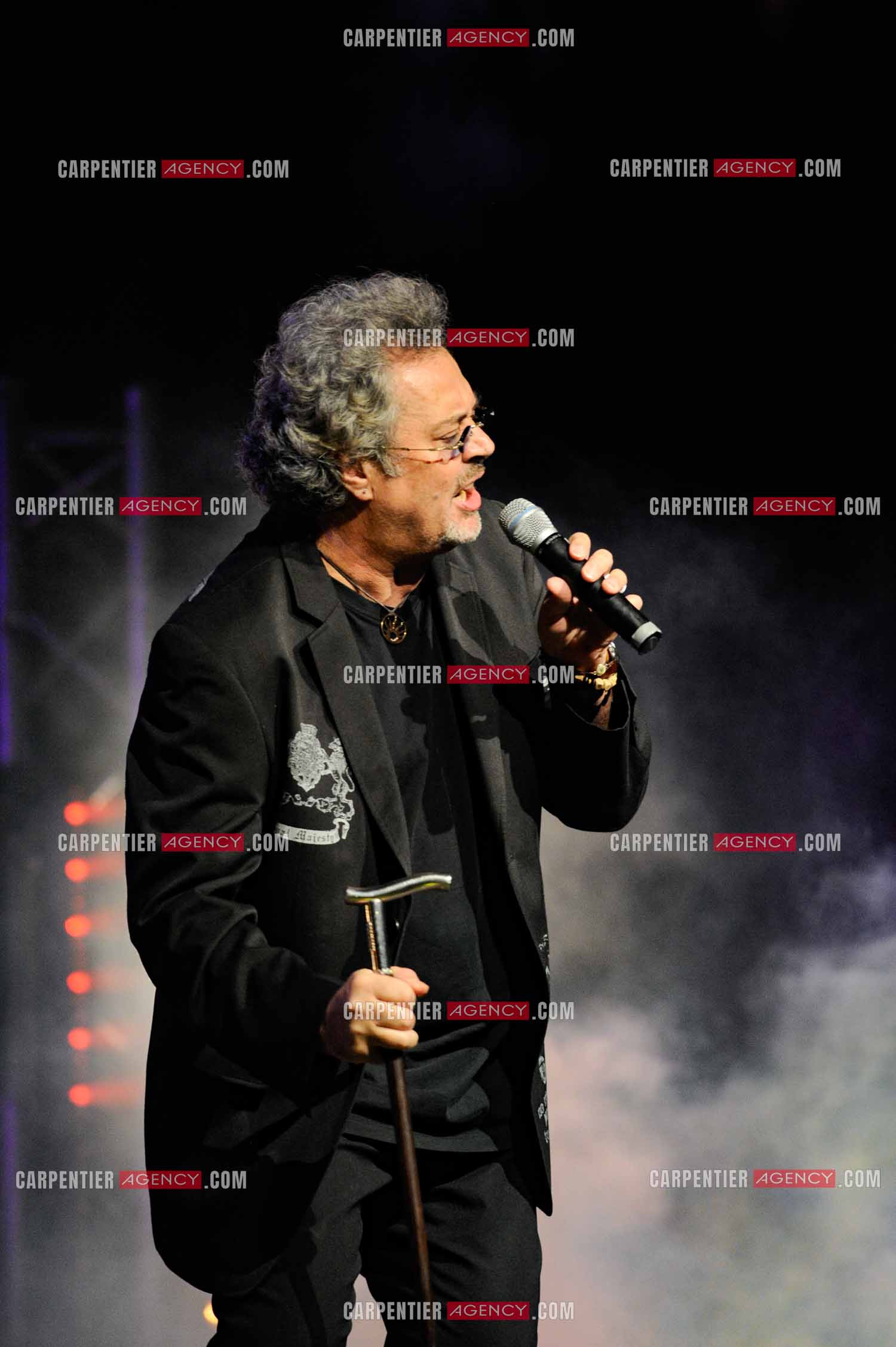 Le chanteur Patrick Hernandez en concert en 2011.  ( Exclusif )