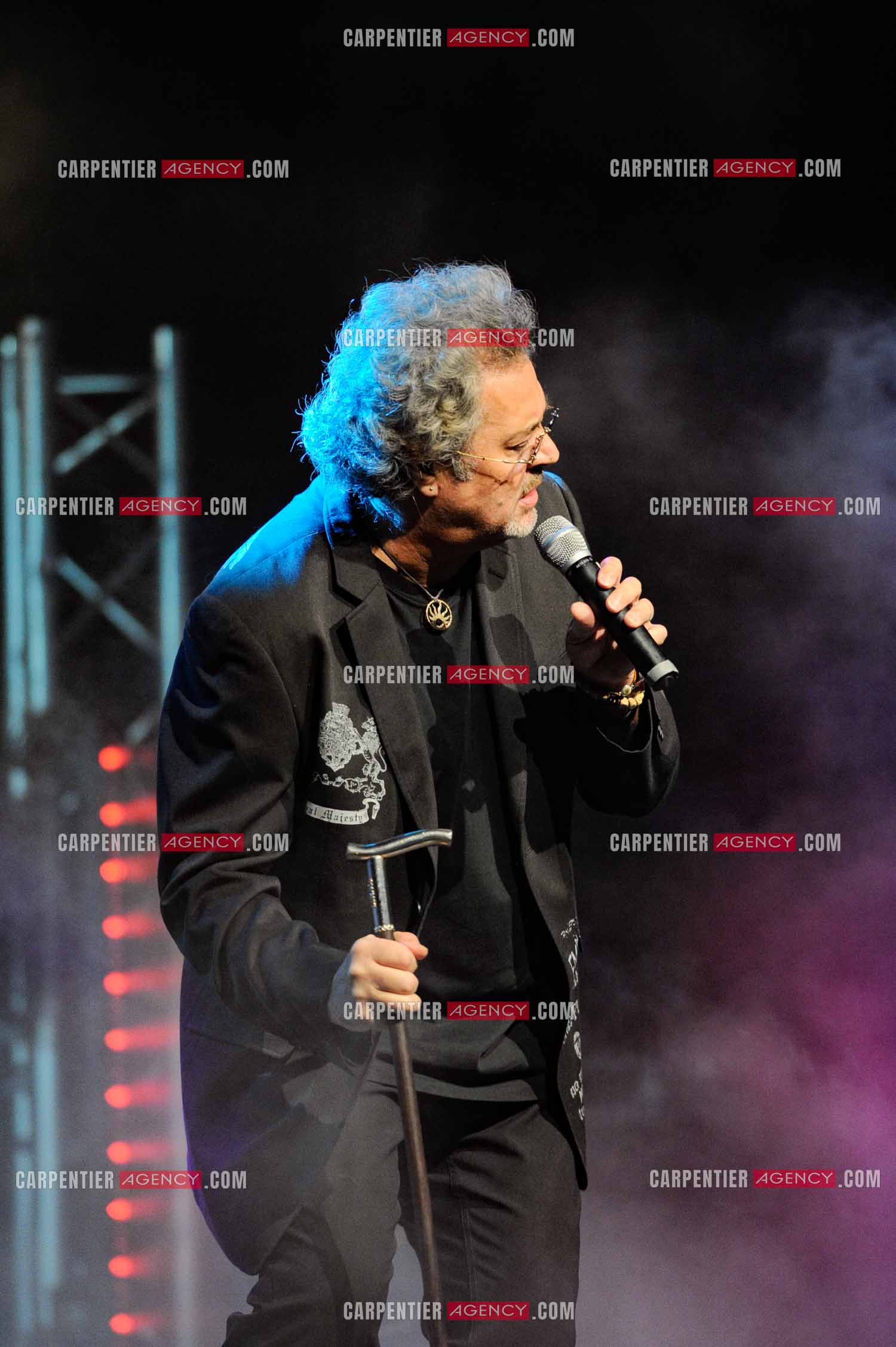 Le chanteur Patrick Hernandez en concert en 2011.  ( Exclusif )