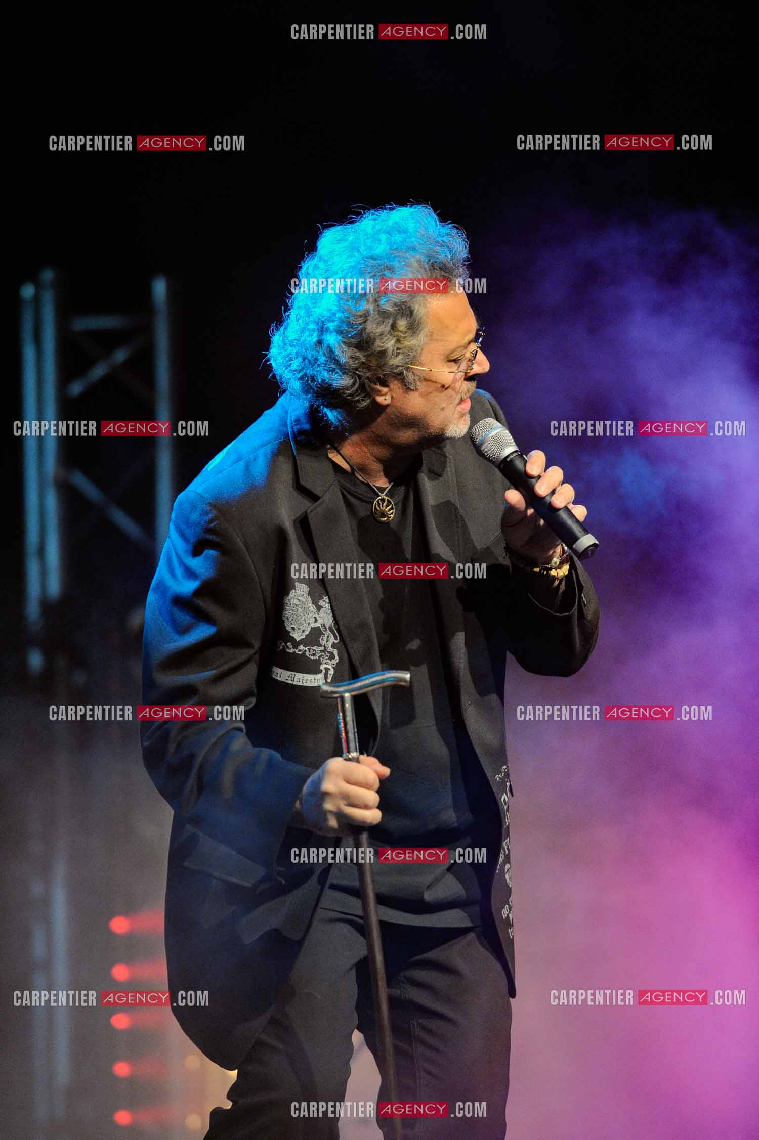 Le chanteur Patrick Hernandez en concert en 2011.  ( Exclusif )