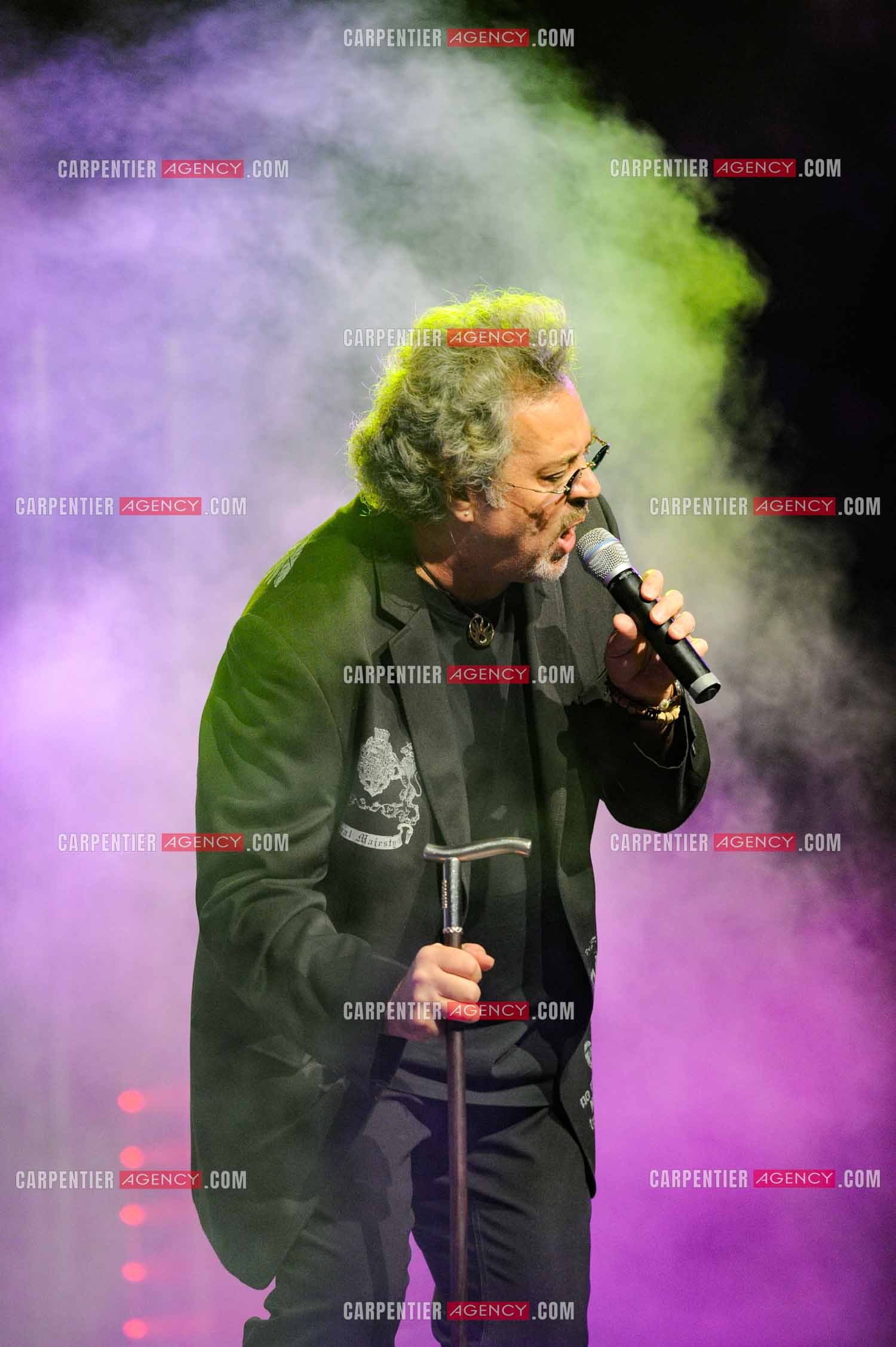 Le chanteur Patrick Hernandez en concert en 2011.  ( Exclusif )