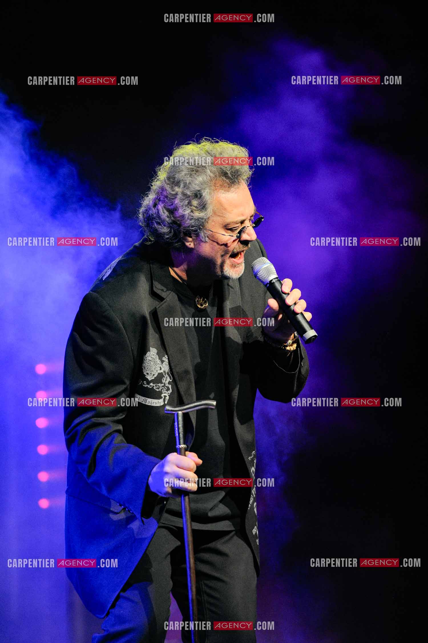 Le chanteur Patrick Hernandez en concert en 2011.  ( Exclusif )