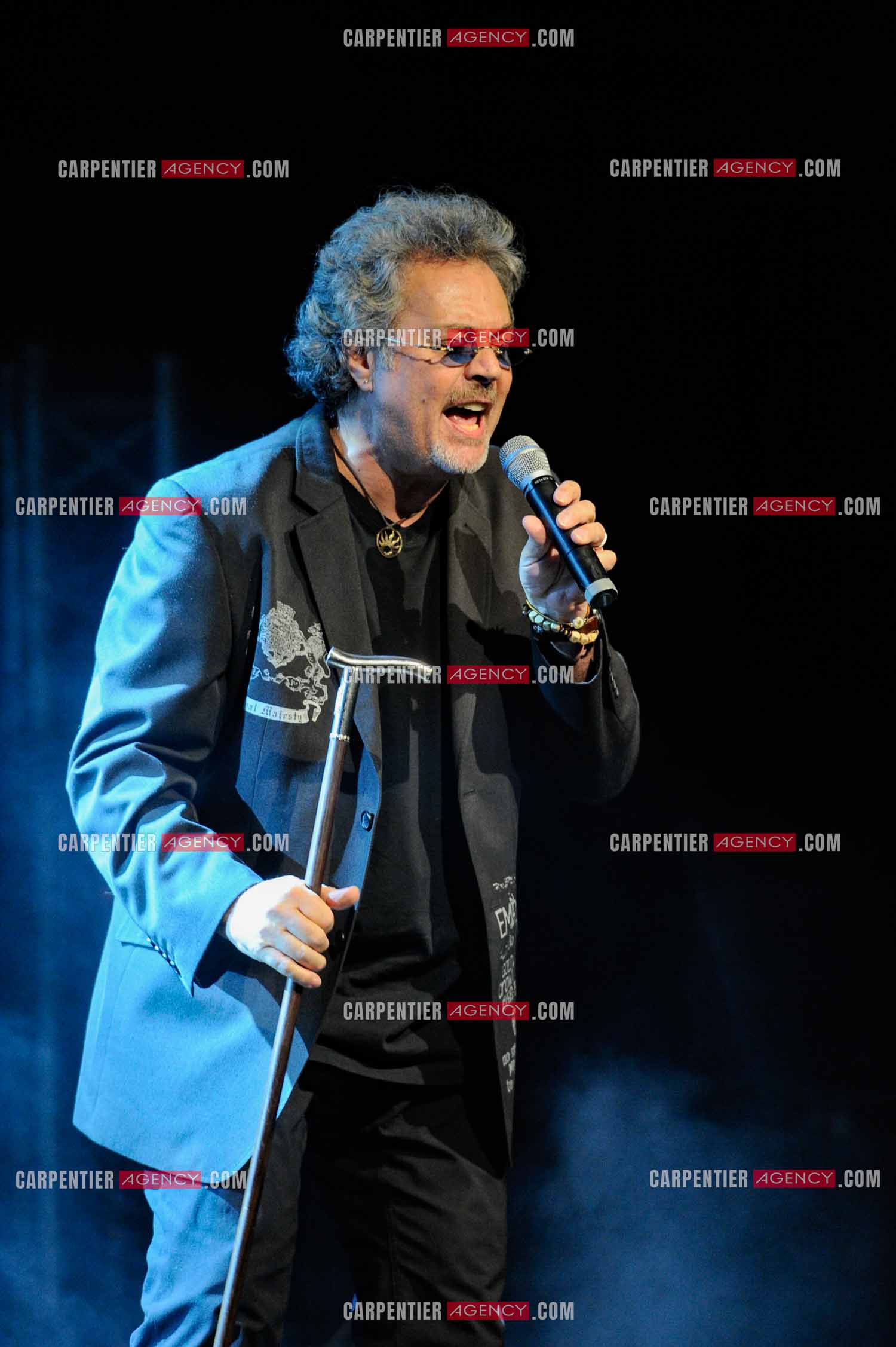 Le chanteur Patrick Hernandez en concert en 2011.  ( Exclusif )