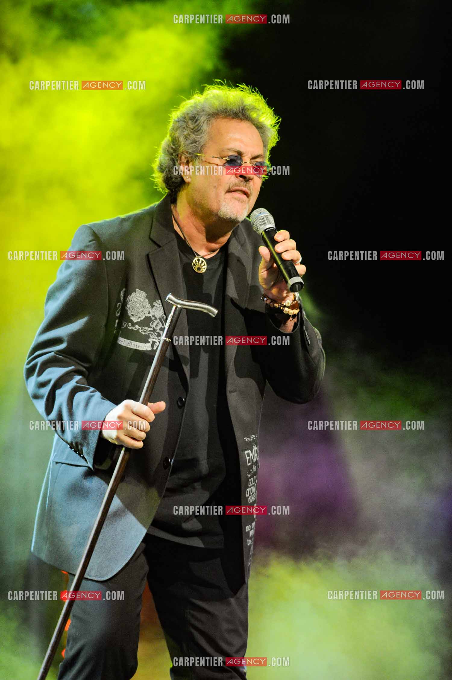 Le chanteur Patrick Hernandez en concert en 2011.  ( Exclusif )