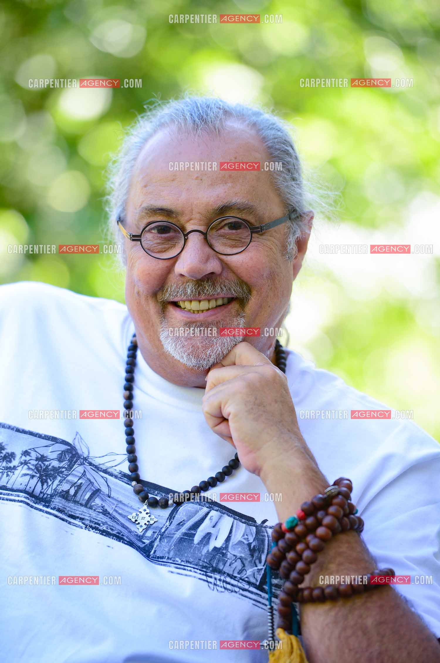 Le chanteur Patrick Hernandez dans sa propriété de L'île-sur-la-Sorgue en 2016.  ( Exclusif )