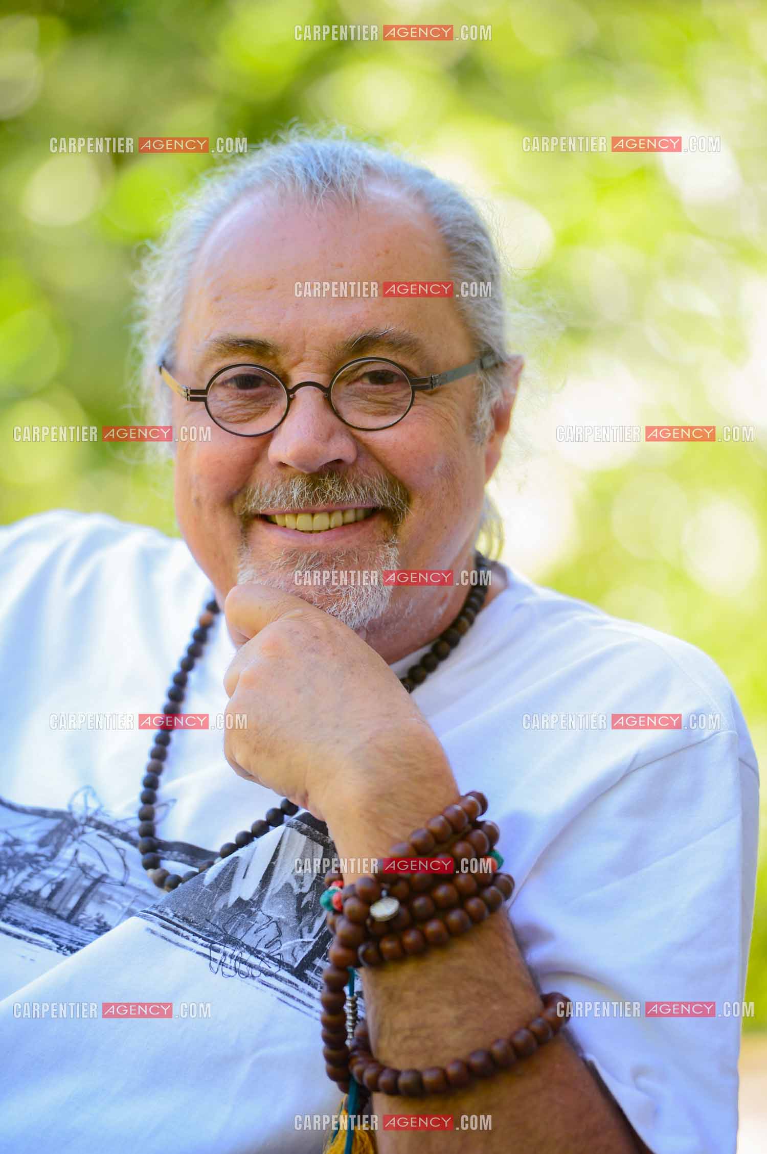 Le chanteur Patrick Hernandez dans sa propriété de L'île-sur-la-Sorgue en 2016.  ( Exclusif )