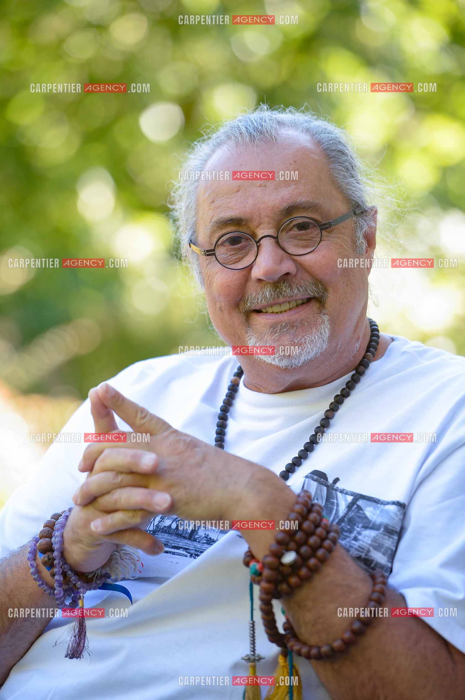Le chanteur Patrick Hernandez dans sa propriété de L'île-sur-la-Sorgue en 2016.  ( Exclusif )