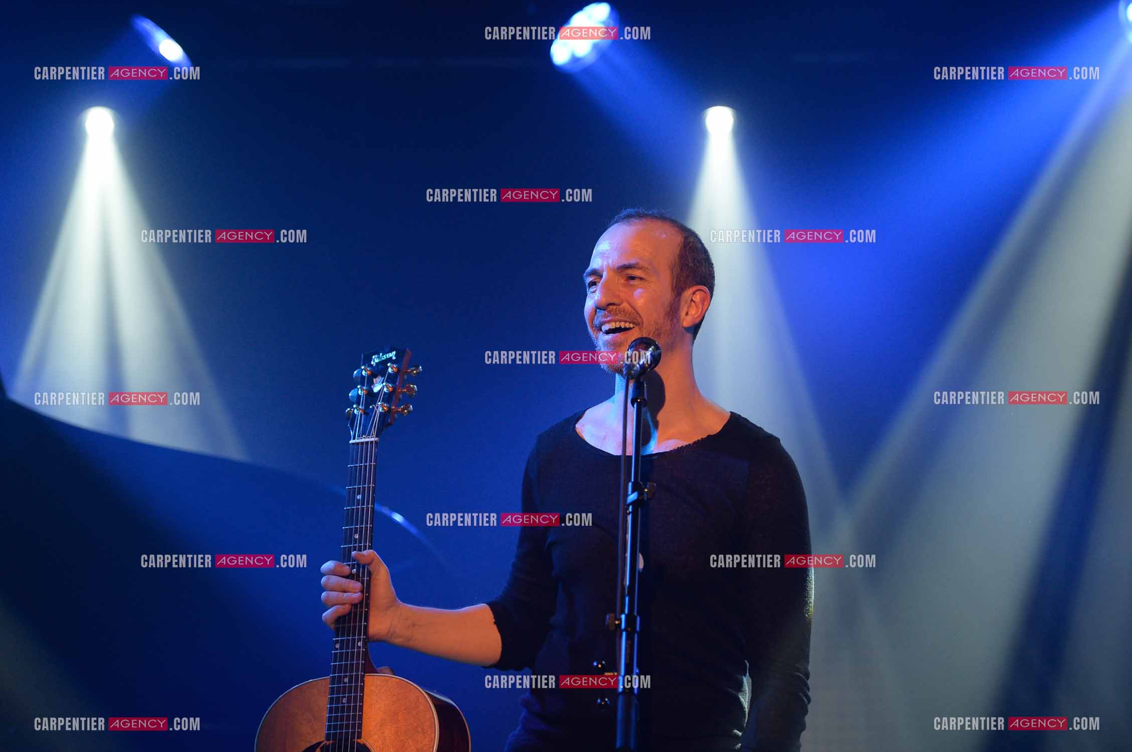 Le chanteur Calogero Maurici, dit Calogero lors d'un concert privé au club K a Reims. ( Exclusif )