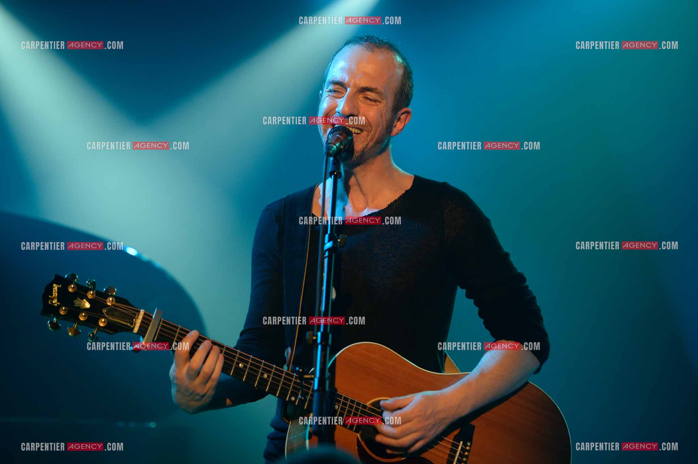 Le chanteur Calogero Maurici, dit Calogero lors d'un concert privé au club K a Reims. ( Exclusif )