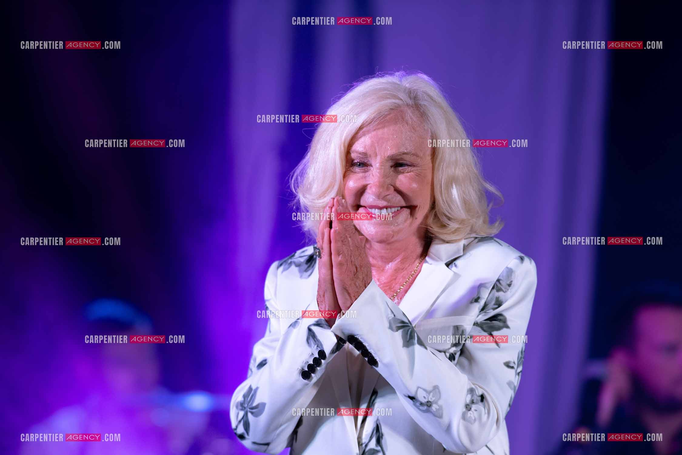 La chanteuse Michèle Torr en concert au plan d'Orgon le 19 août 2023. ( Exclusif )