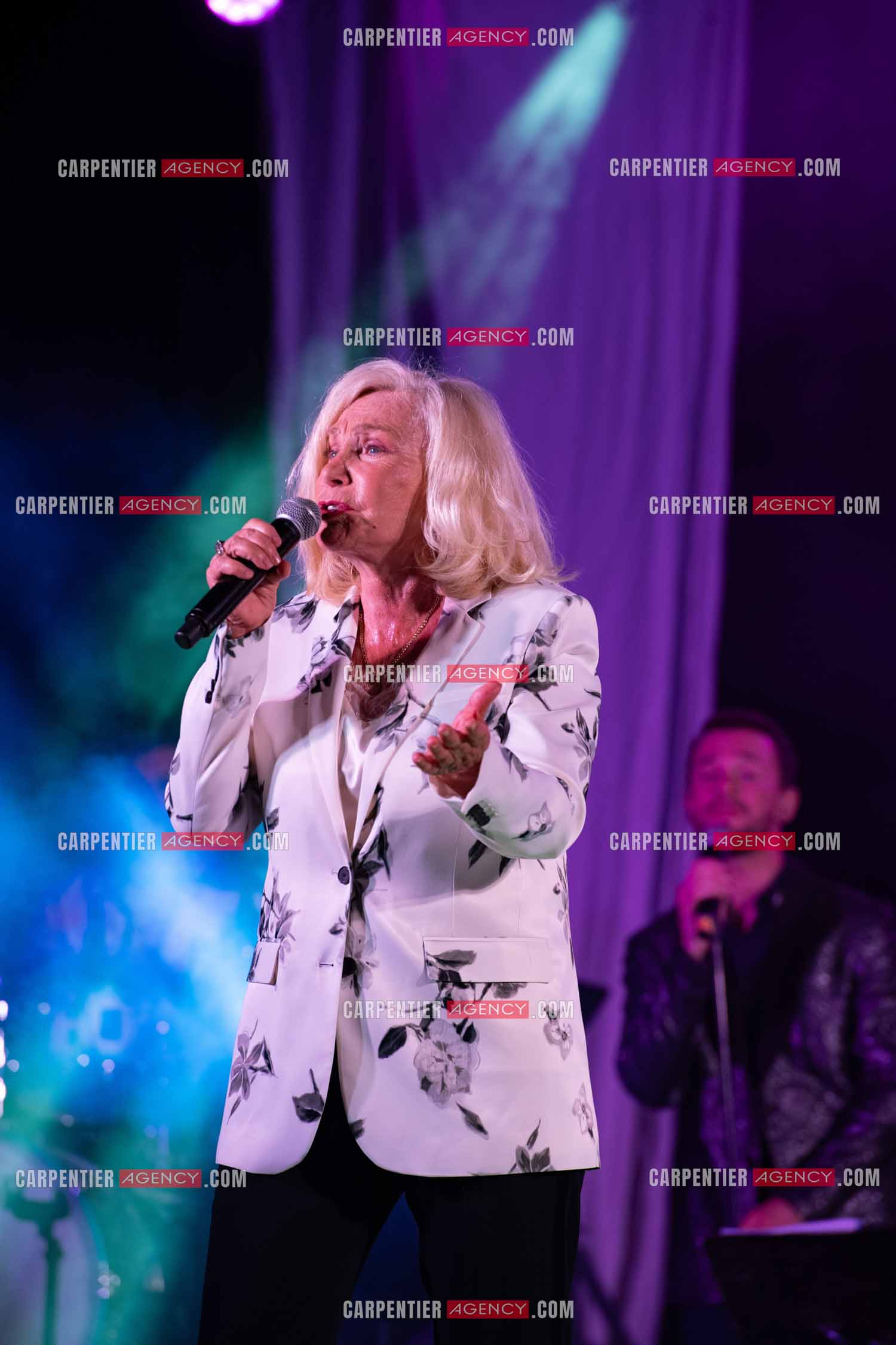 La chanteuse Michèle Torr en concert au plan d'Orgon le 19 août 2023. ( Exclusif )
