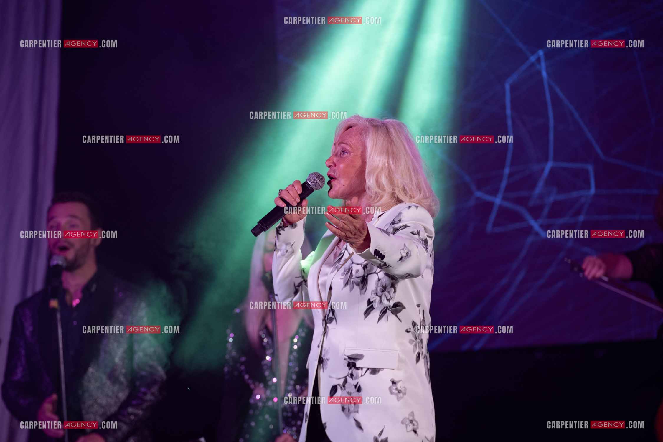 La chanteuse Michèle Torr en concert au plan d'Orgon le 19 août 2023. ( Exclusif )