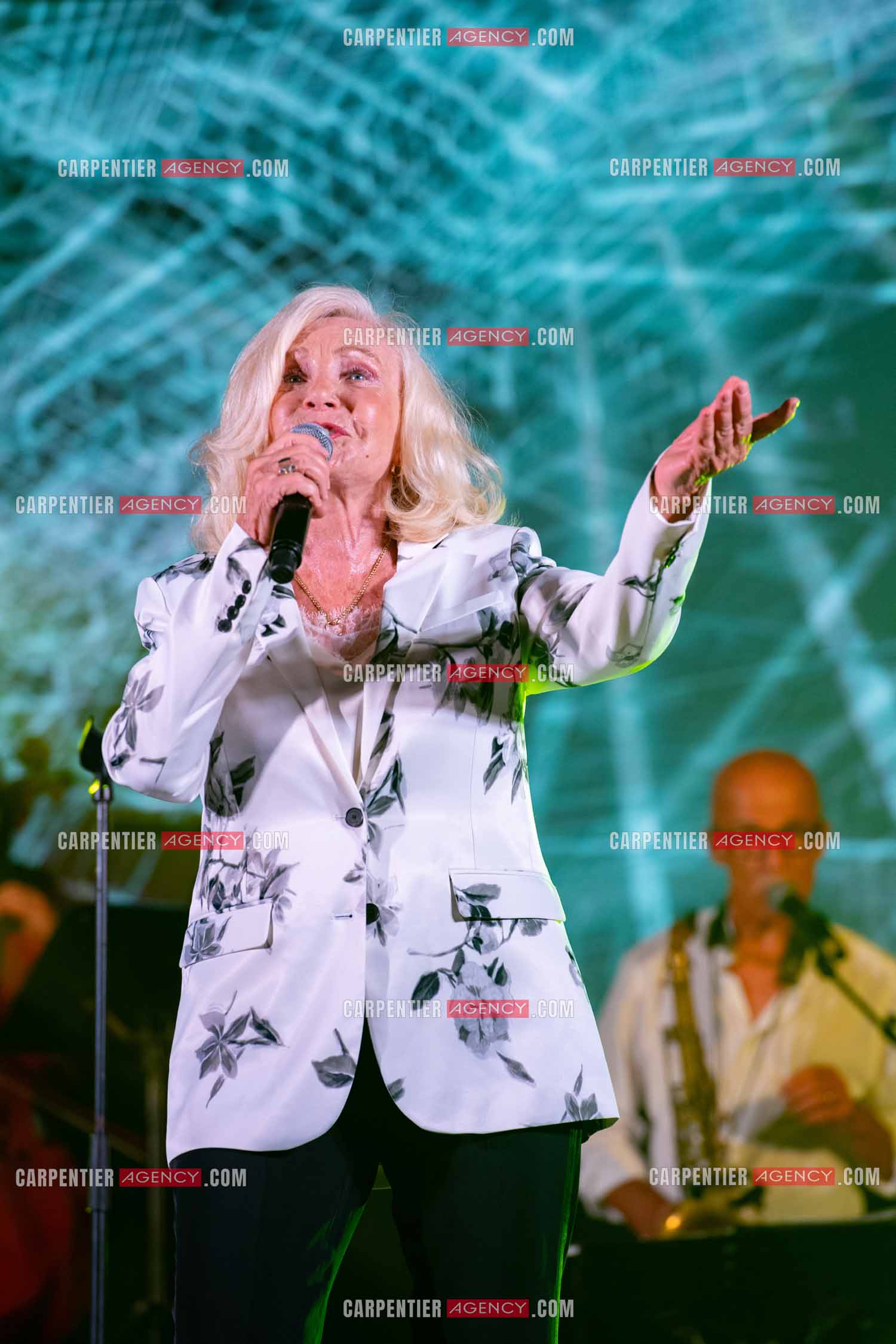 La chanteuse Michèle Torr en concert au plan d'Orgon le 19 août 2023. ( Exclusif )