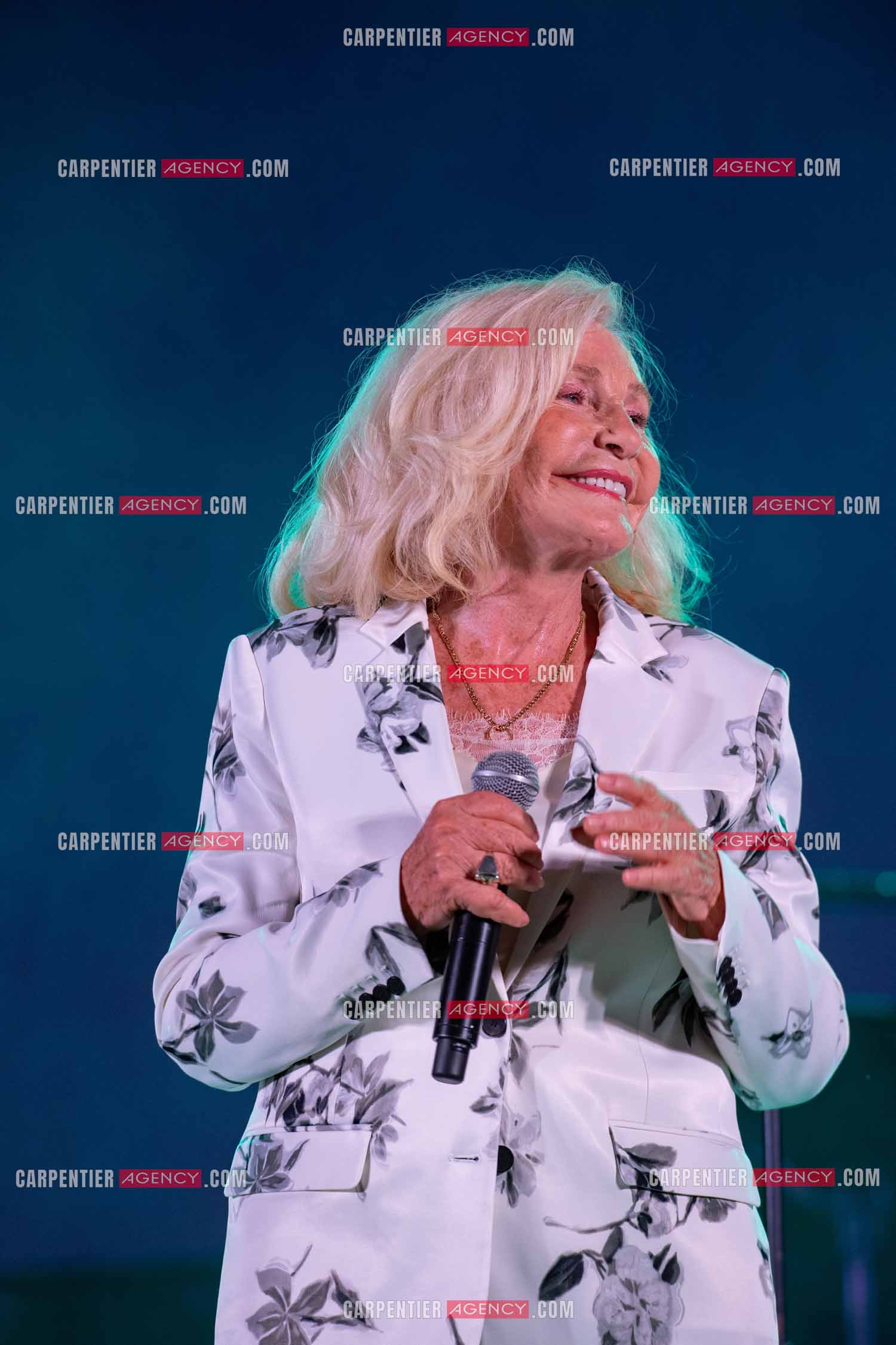 La chanteuse Michèle Torr en concert au plan d'Orgon le 19 août 2023. ( Exclusif )