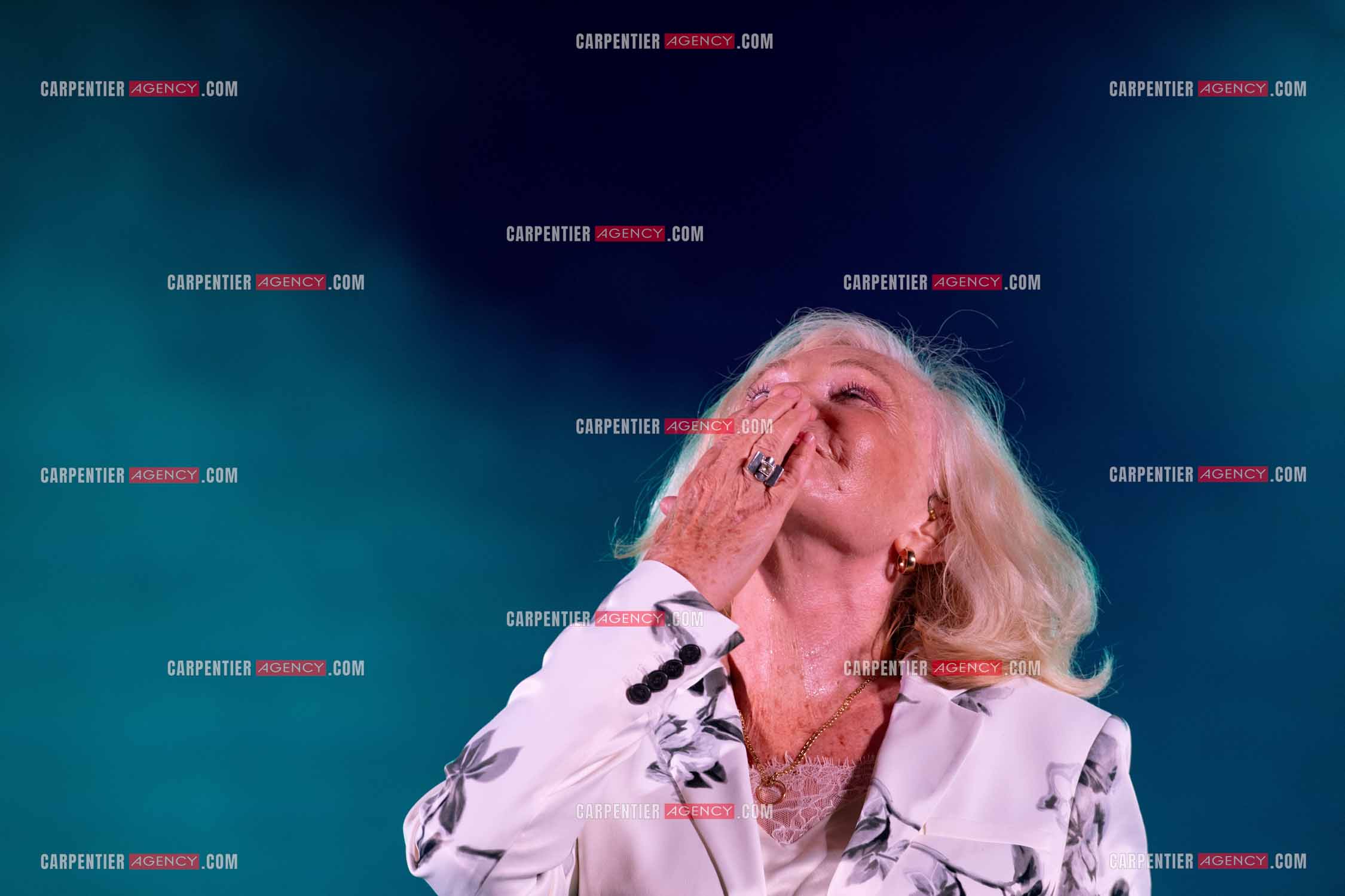 La chanteuse Michèle Torr en concert au plan d'Orgon le 19 août 2023. ( Exclusif )