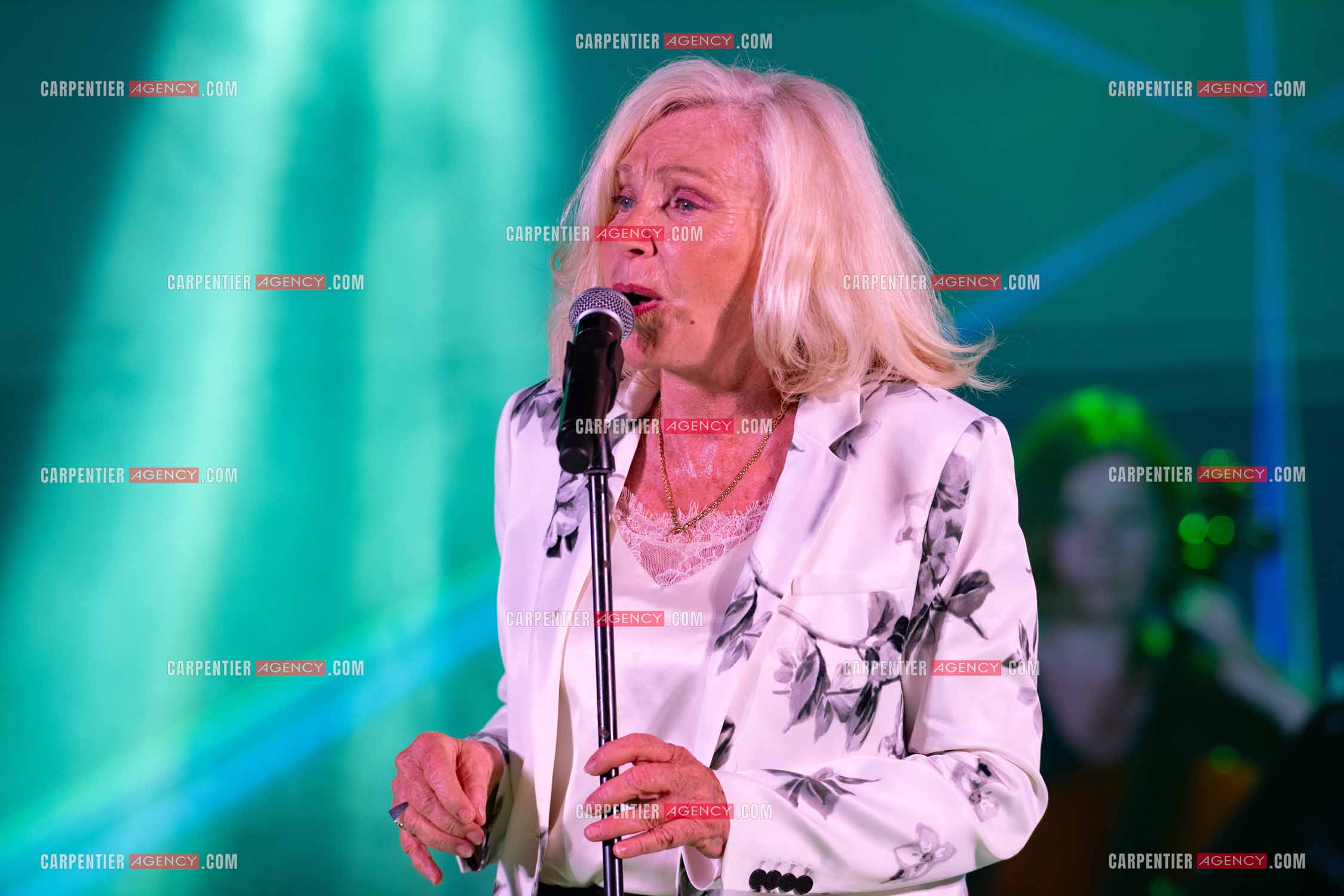 La chanteuse Michèle Torr en concert au plan d'Orgon le 19 août 2023. ( Exclusif )