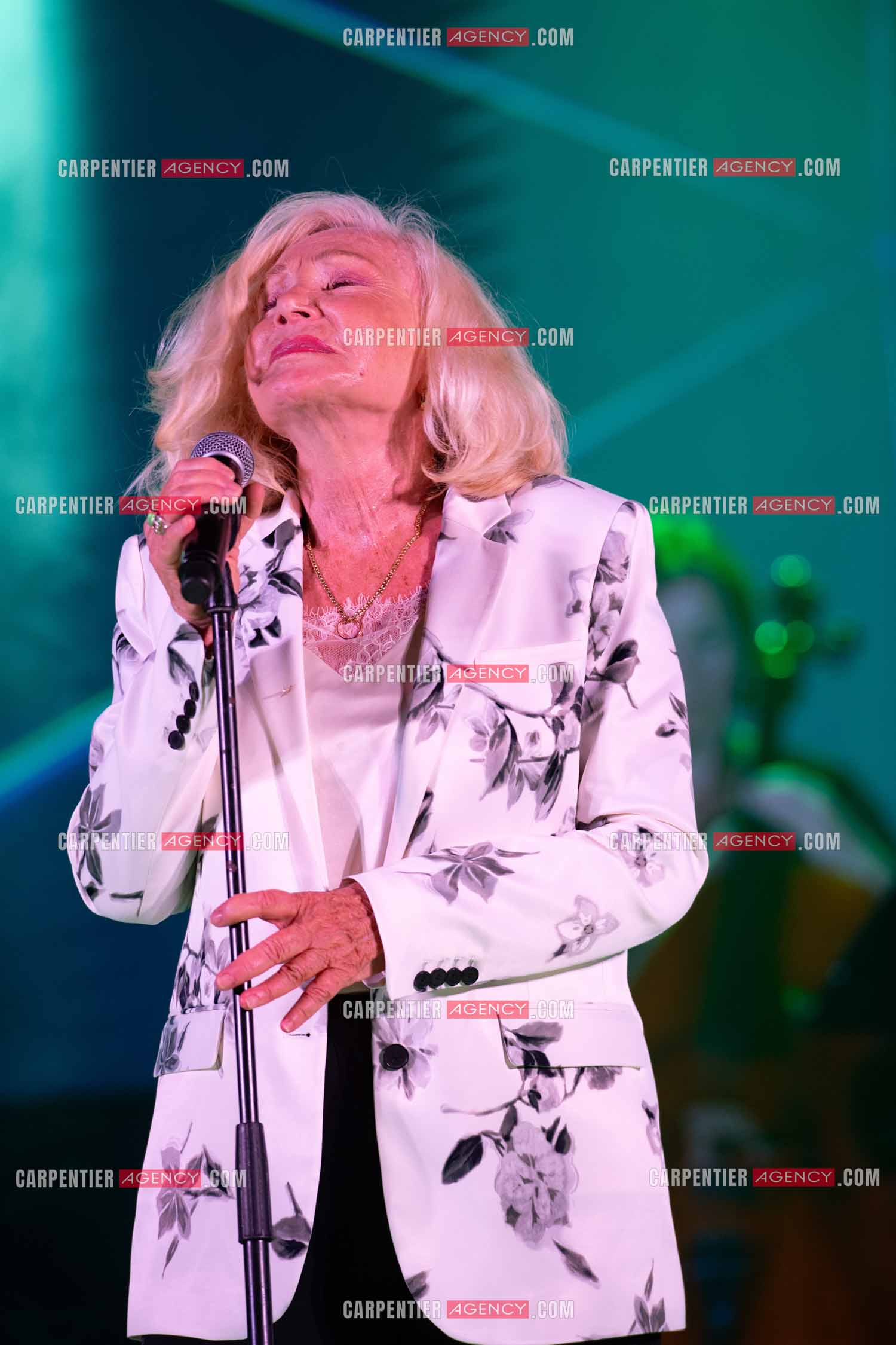 La chanteuse Michèle Torr en concert au plan d'Orgon le 19 août 2023. ( Exclusif )