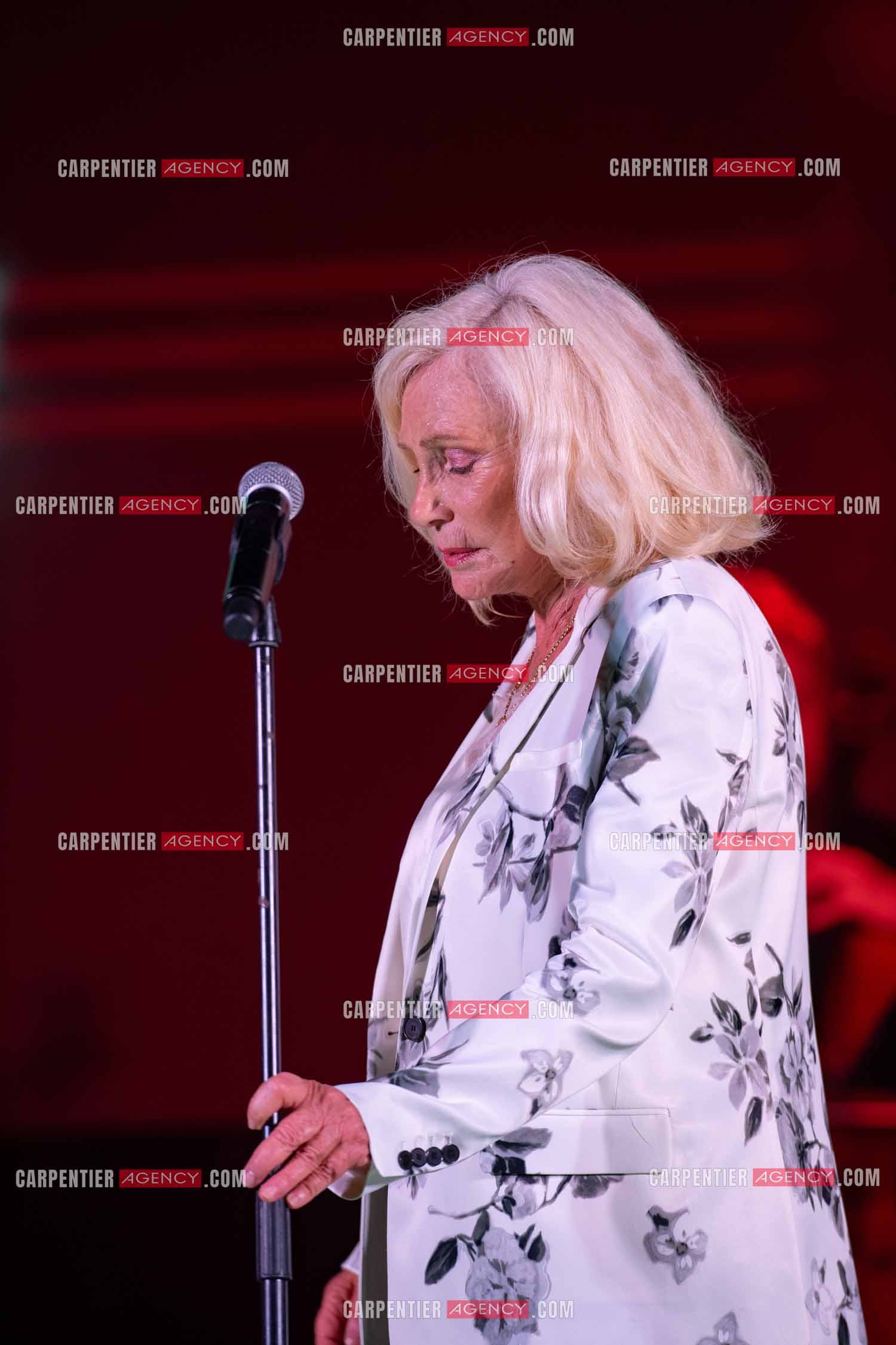 La chanteuse Michèle Torr en concert au plan d'Orgon le 19 août 2023. ( Exclusif )