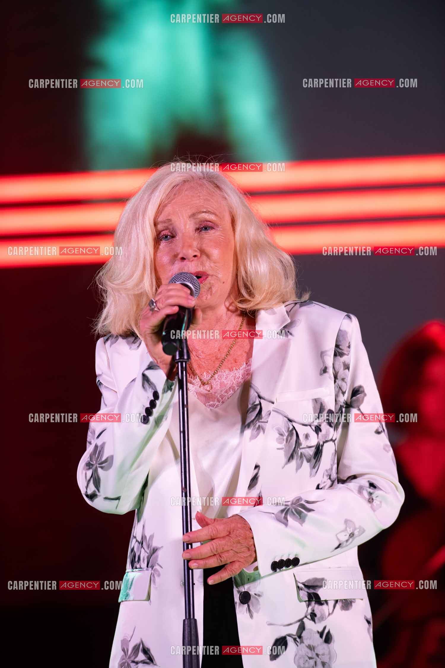 La chanteuse Michèle Torr en concert au plan d'Orgon le 19 août 2023. ( Exclusif )