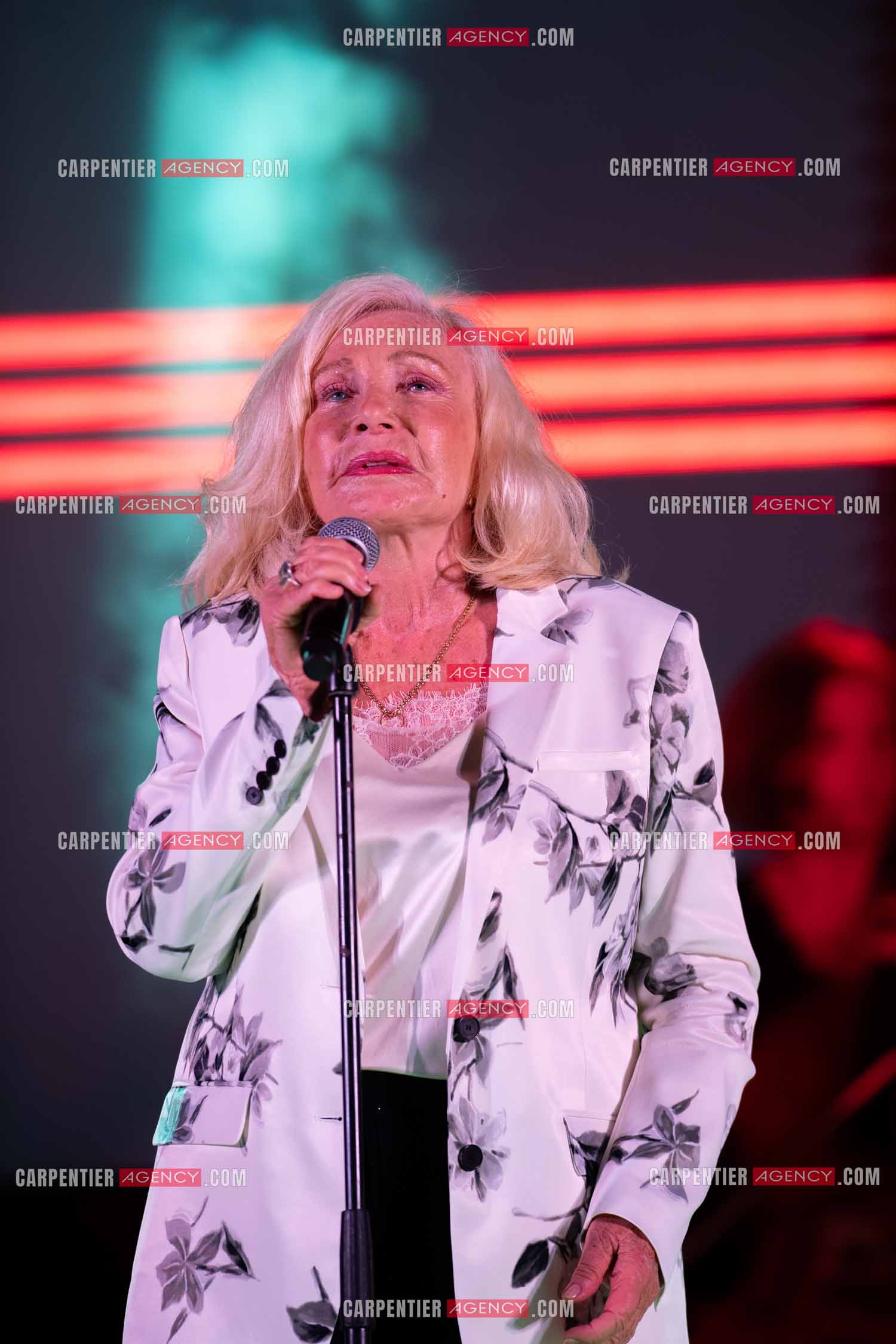 La chanteuse Michèle Torr en concert au plan d'Orgon le 19 août 2023. ( Exclusif )