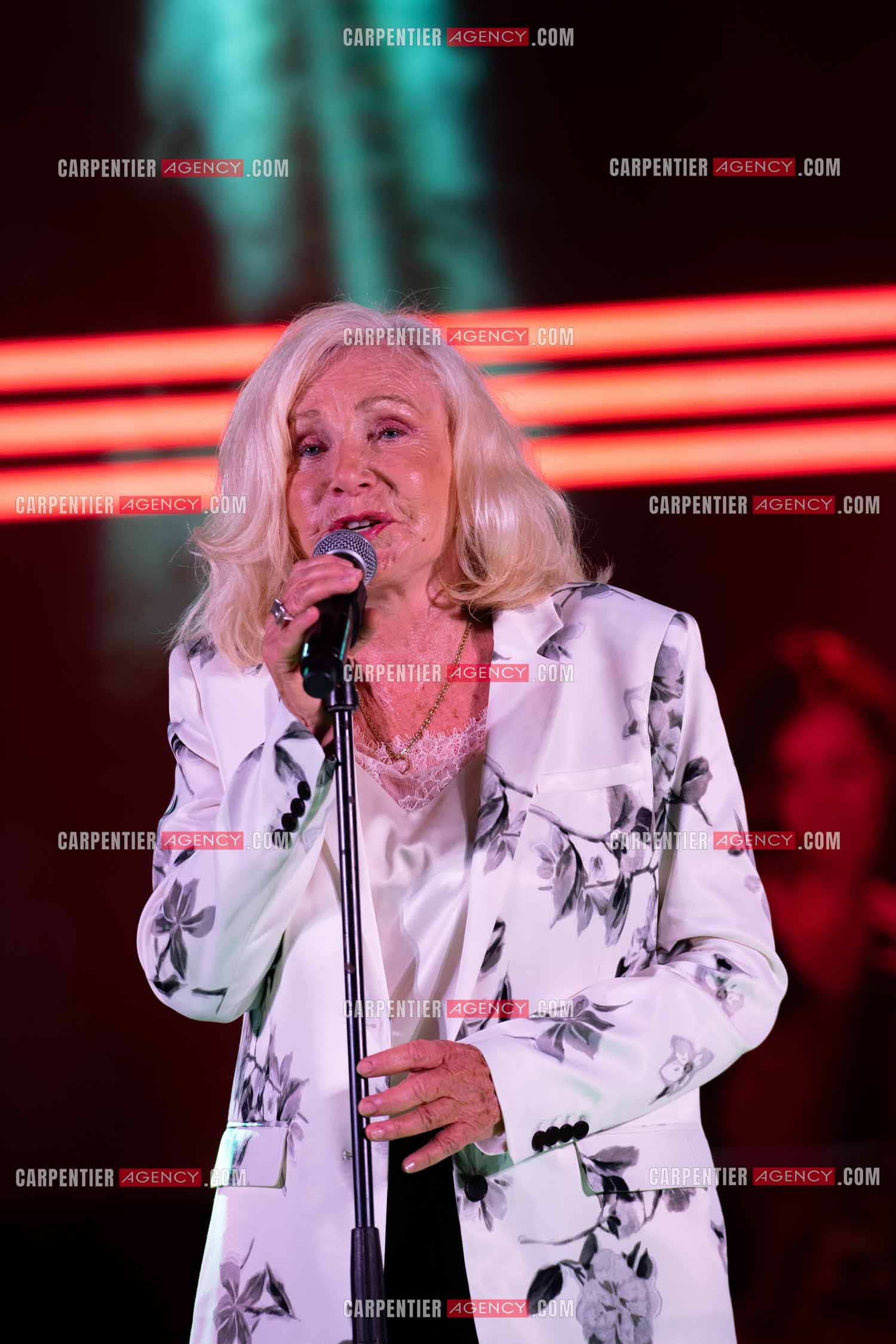 La chanteuse Michèle Torr en concert au plan d'Orgon le 19 août 2023. ( Exclusif )