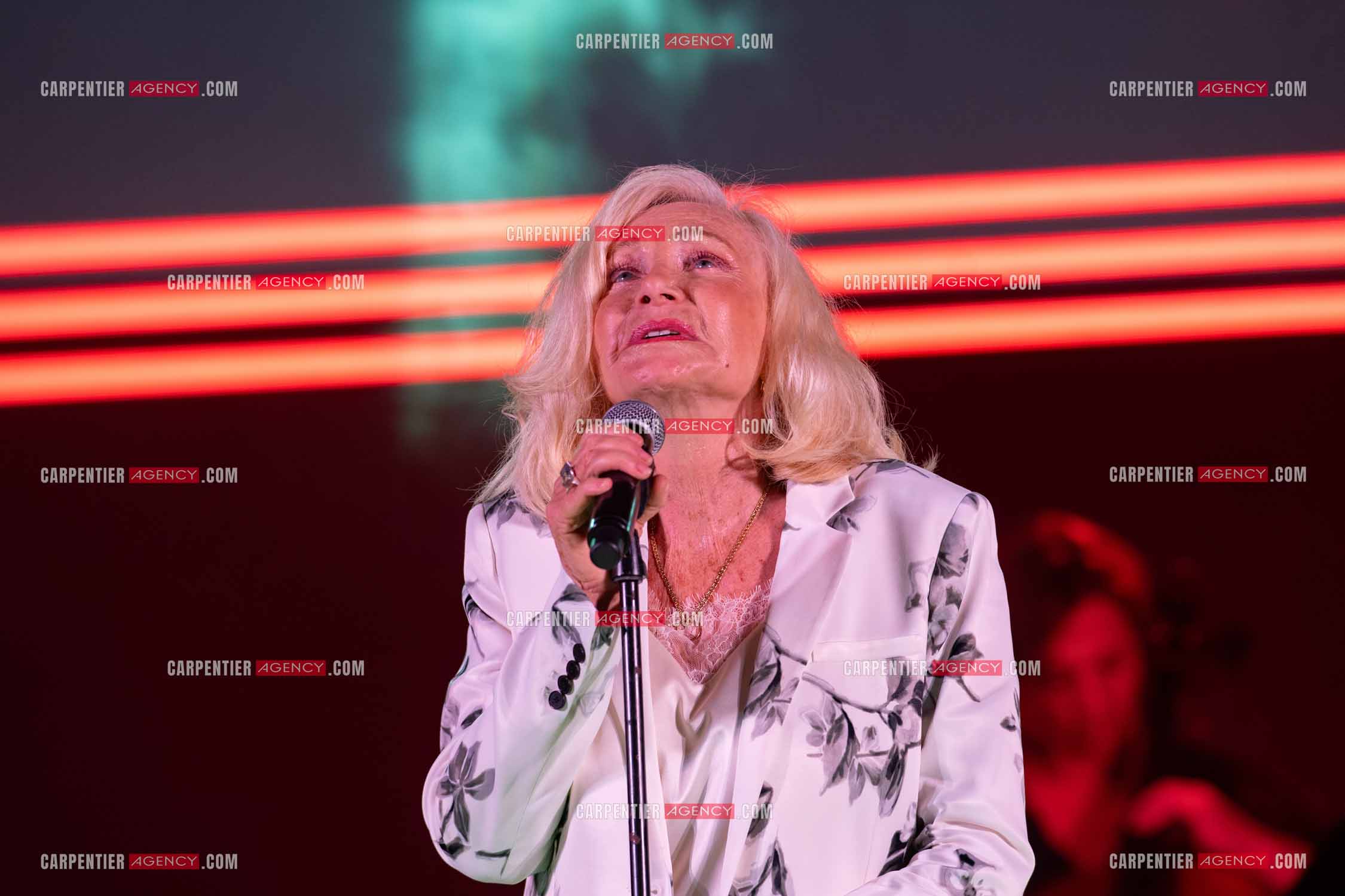 La chanteuse Michèle Torr en concert au plan d'Orgon le 19 août 2023. ( Exclusif )