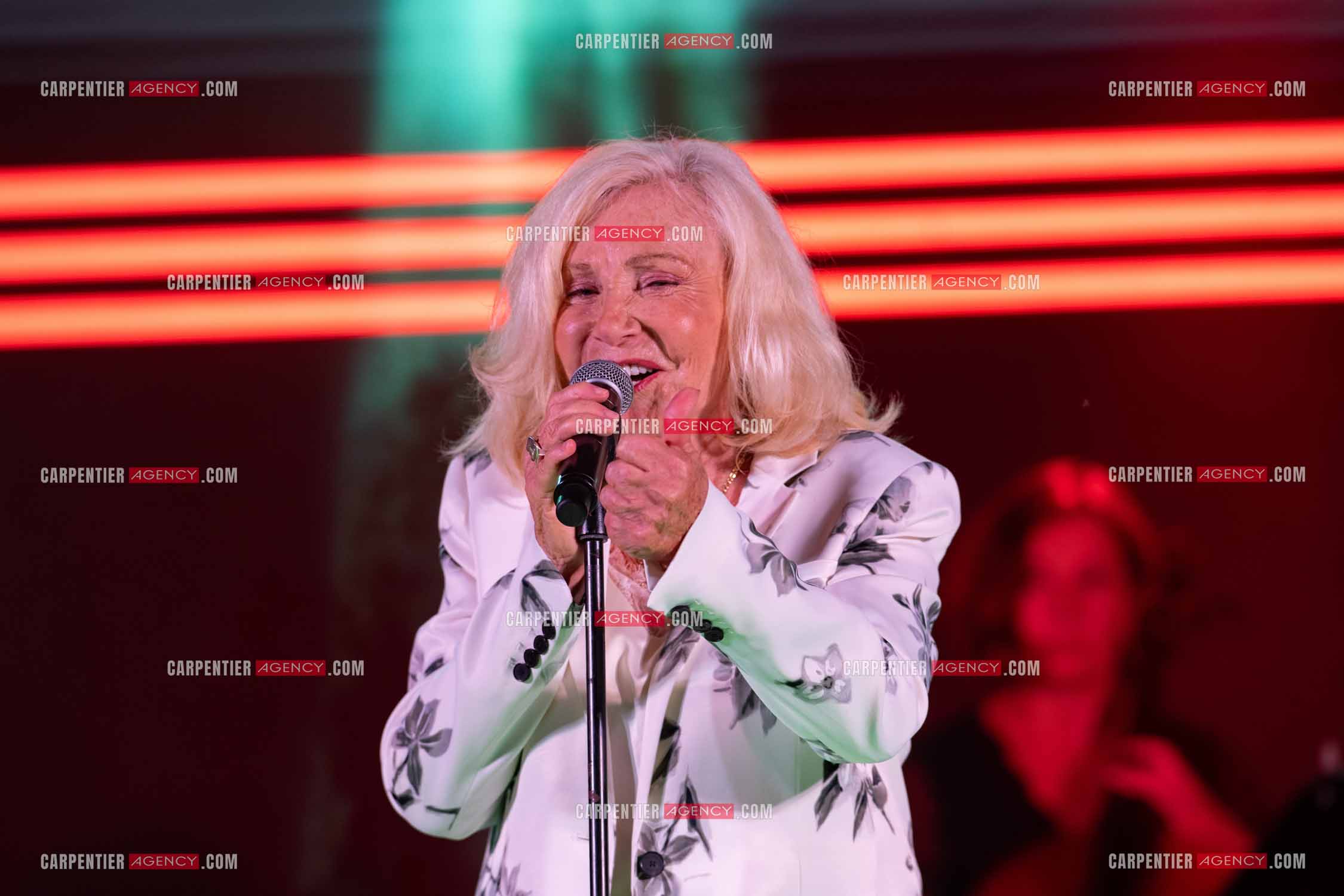 La chanteuse Michèle Torr en concert au plan d'Orgon le 19 août 2023. ( Exclusif )