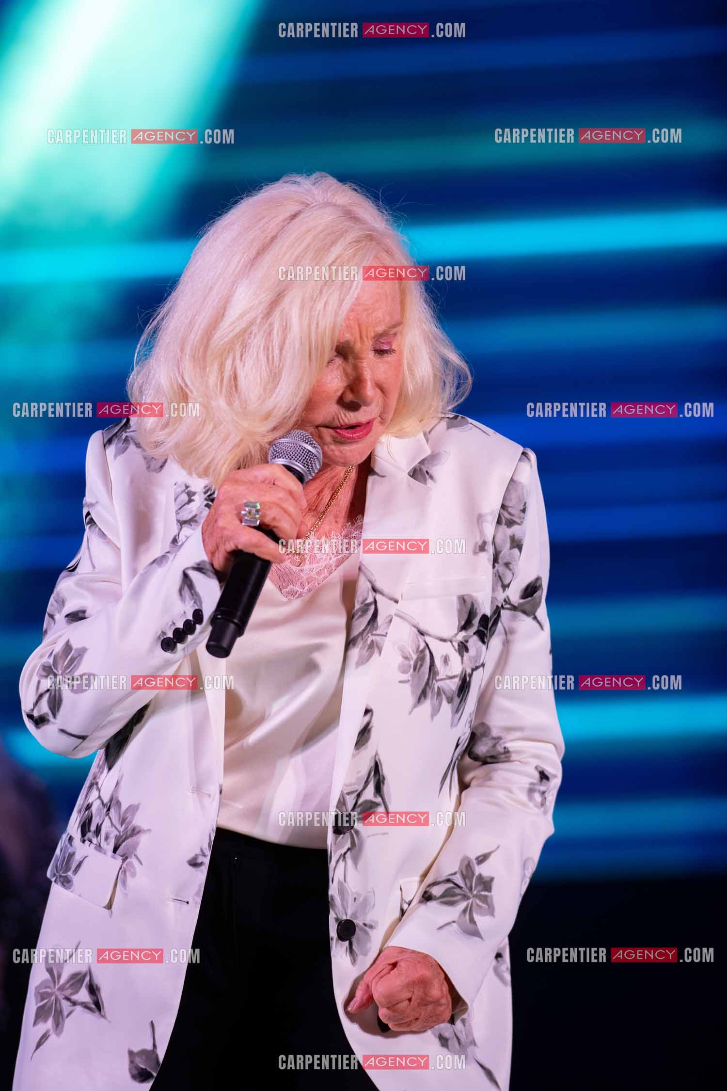 La chanteuse Michèle Torr en concert au plan d'Orgon le 19 août 2023. ( Exclusif )