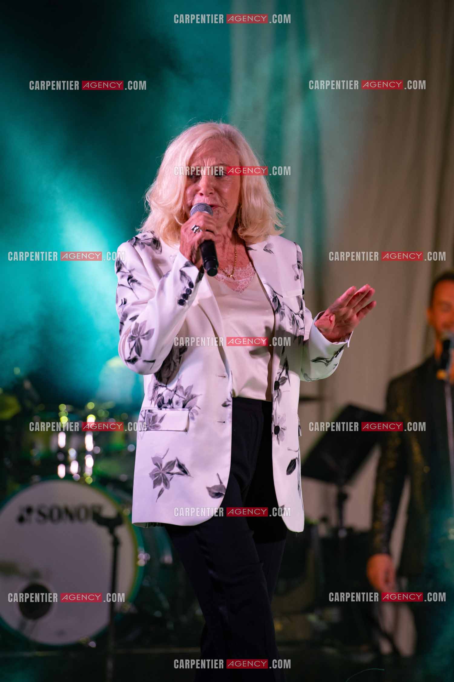 La chanteuse Michèle Torr en concert au plan d'Orgon le 19 août 2023. ( Exclusif )